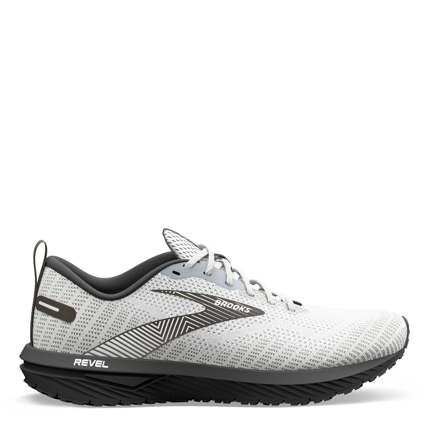Peltz Shoes Women's BROOKSWomen's Brooks Revel 6 Running Shoe White/Black 120386 1B 121