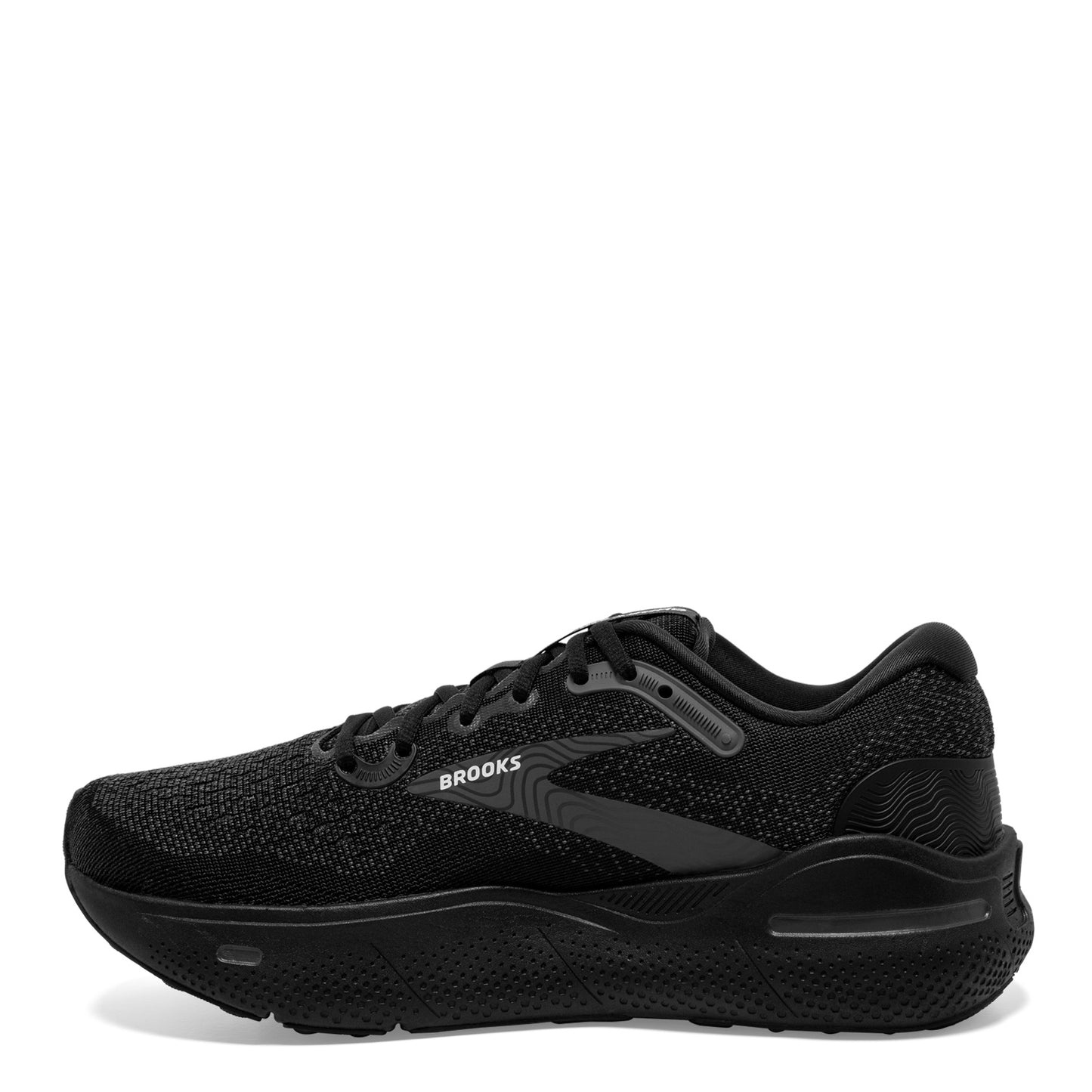 Peltz Shoes Women's Brooks Ghost Max Running Shoe Black/Black/Ebony 120395 1B 020