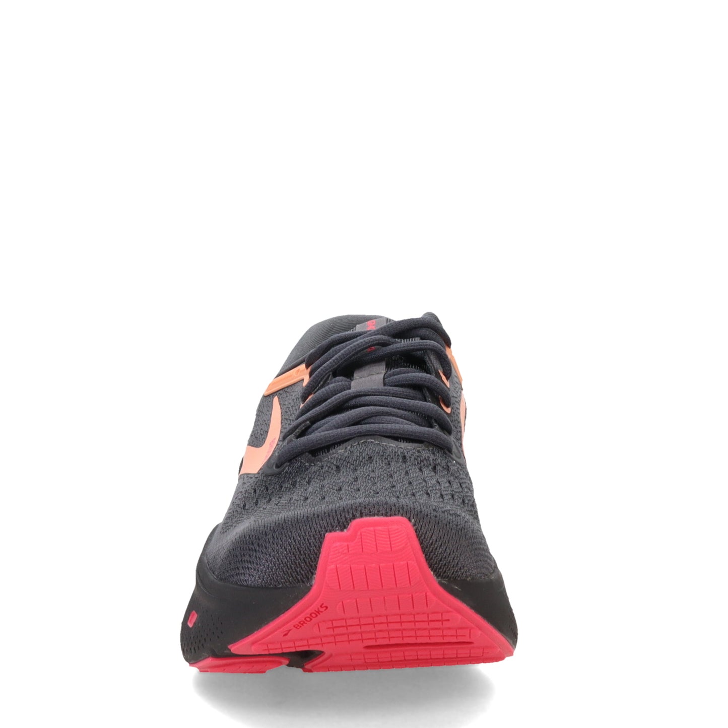 Peltz Shoes Women's Brooks Ghost Max Running Shoe Black/Papaya/Raspberry 120395 1B 049