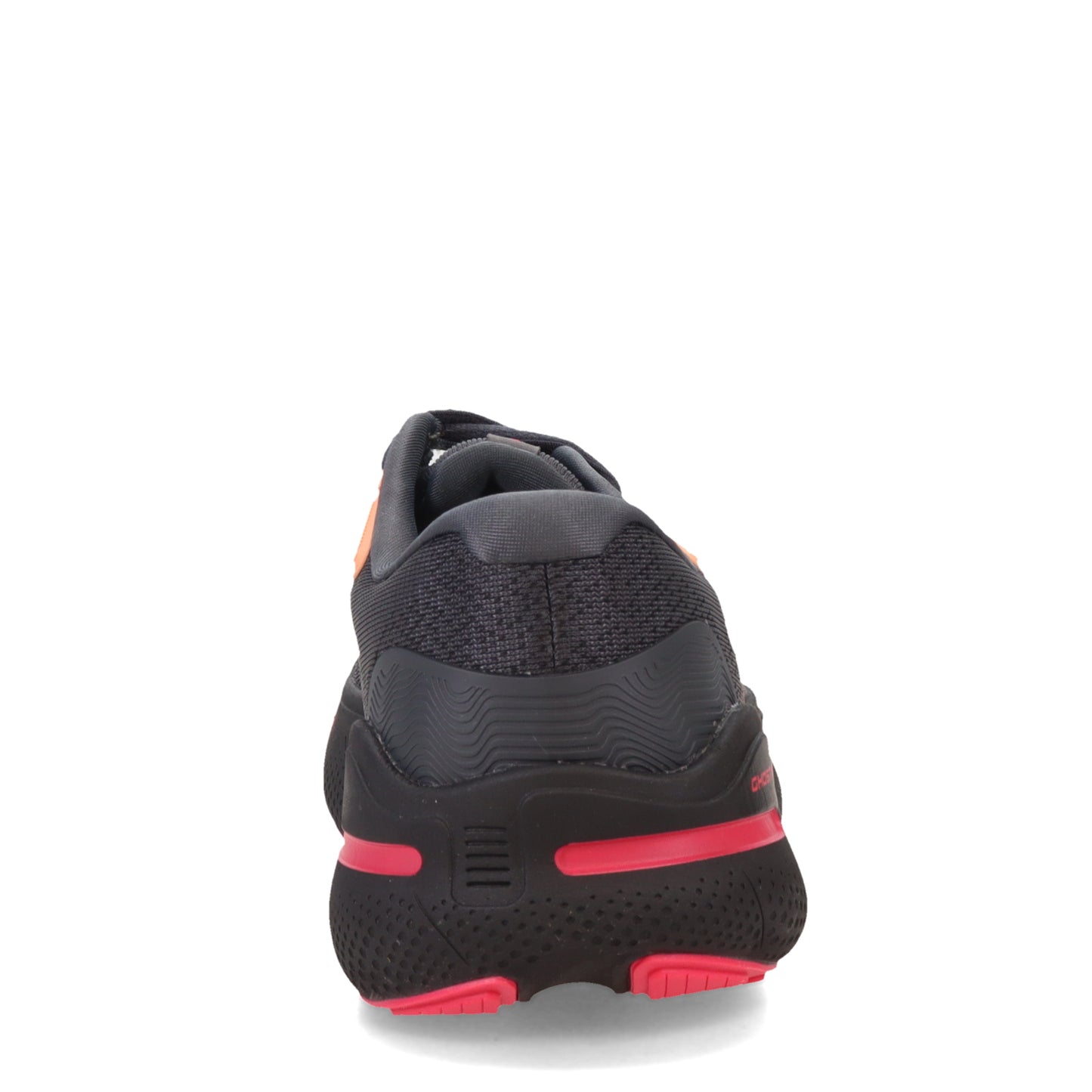 Peltz Shoes Women's Brooks Ghost Max Running Shoe Black/Papaya/Raspberry 120395 1B 049