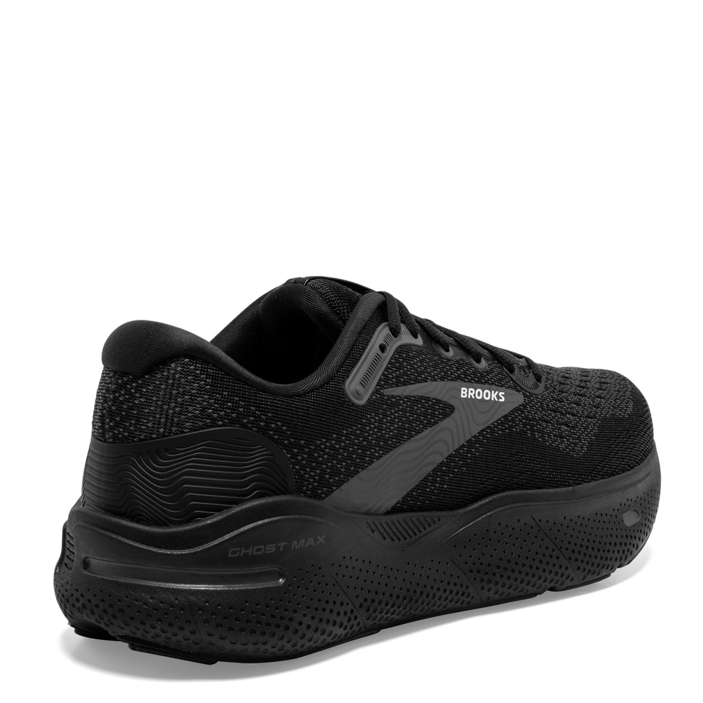 Peltz Shoes Women's Brooks Ghost Max Running Shoe - Wide Width Black/Black/Ebony 120395 1D 020