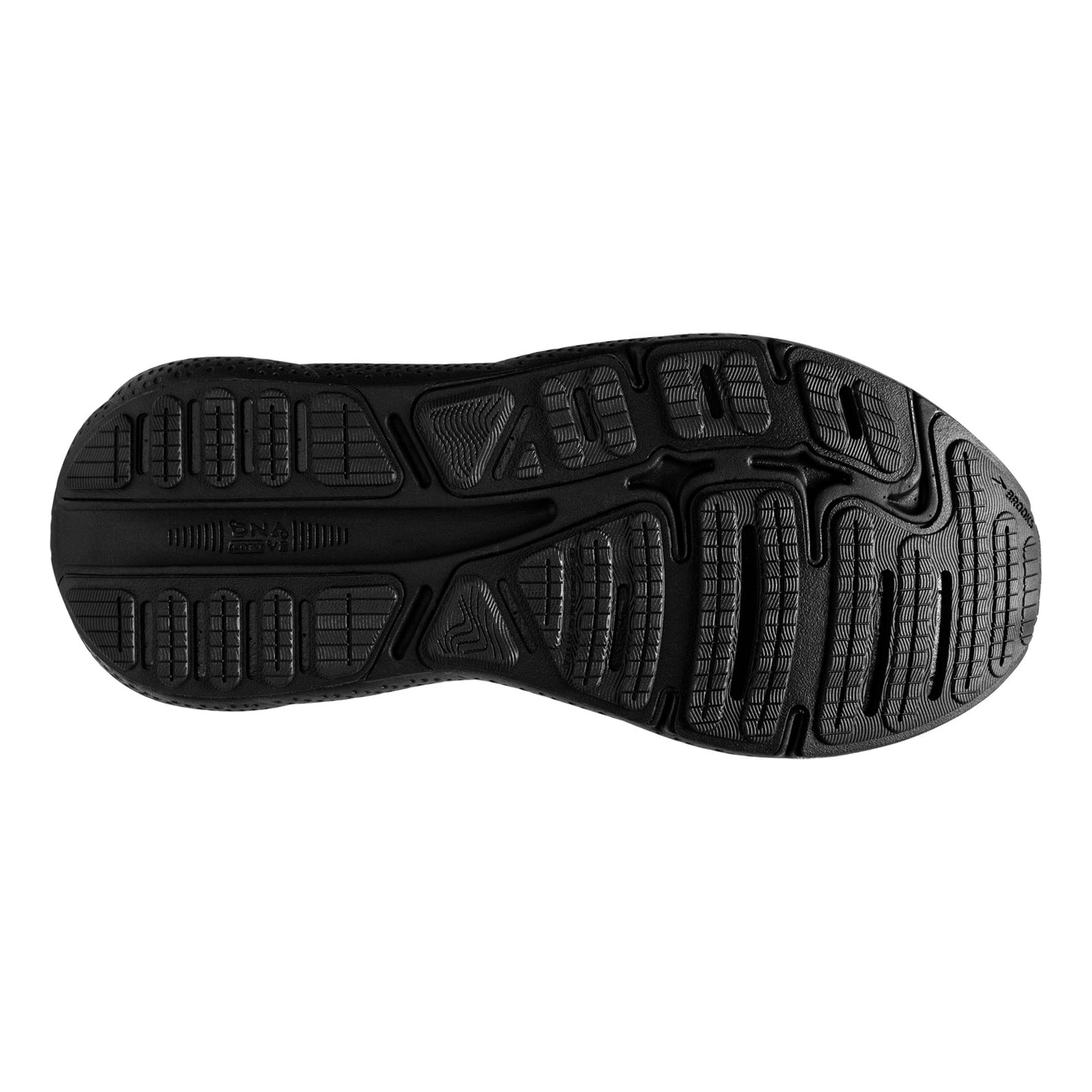 Peltz Shoes Women's Brooks Ghost Max Running Shoe - Wide Width Black/Black/Ebony 120395 1D 020