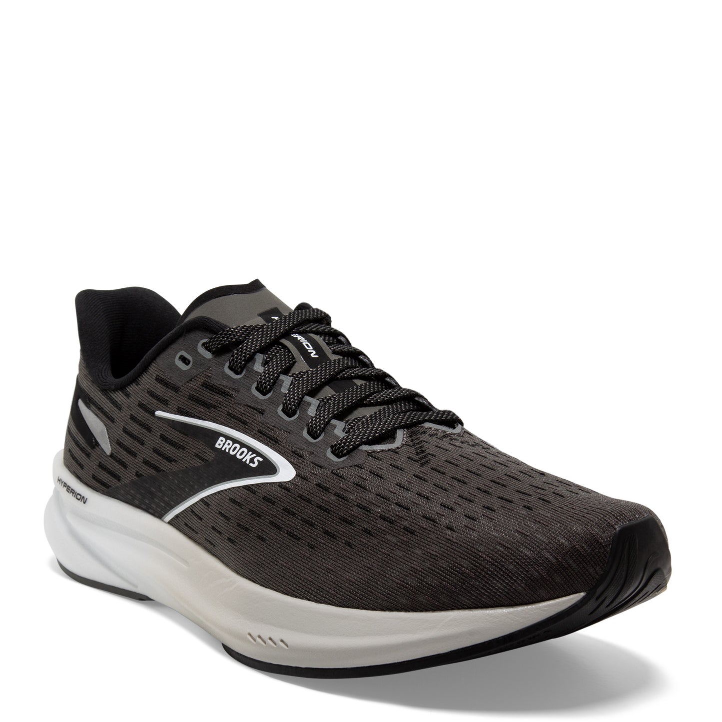 Peltz Shoes Women's Brooks Hyperion Running Shoe Gunmetal/Black/White 120396 1B 008