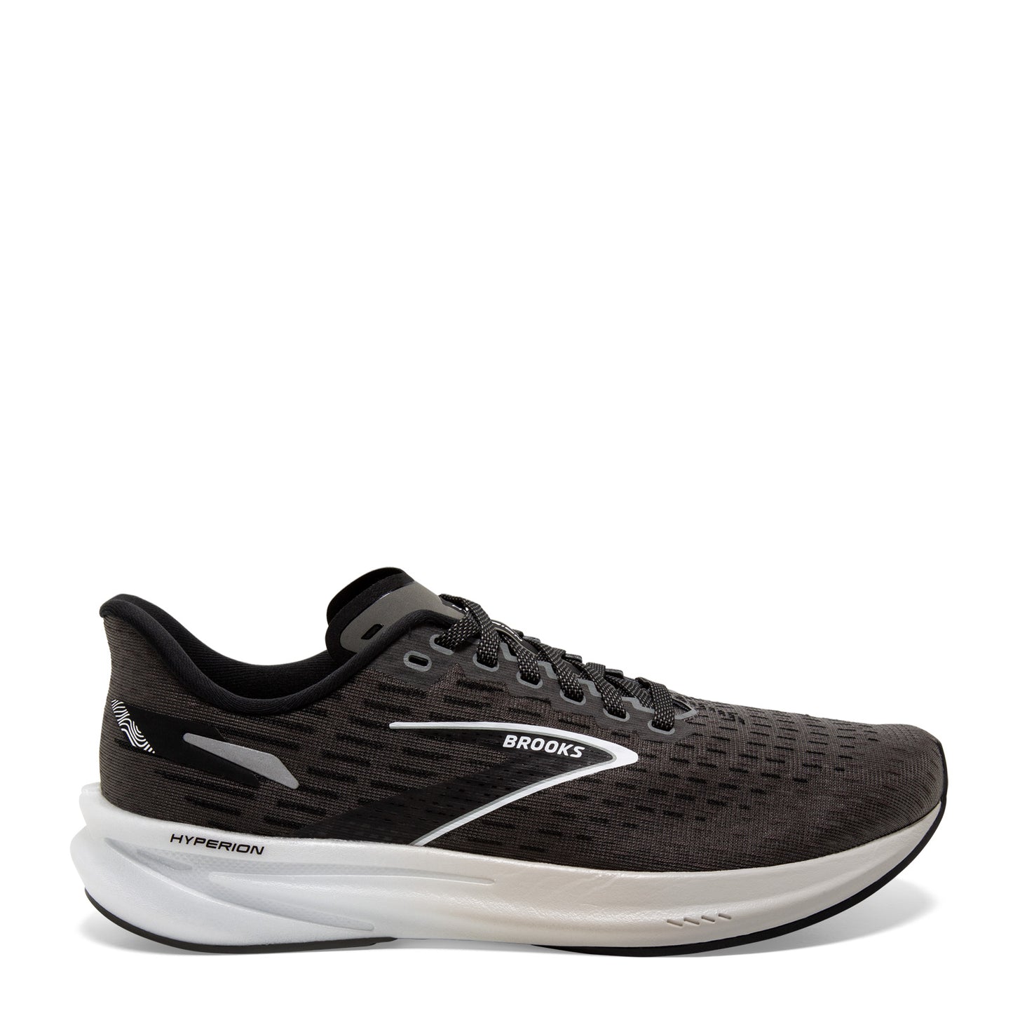 Peltz Shoes Women's Brooks Hyperion Running Shoe Gunmetal/Black/White 120396 1B 008