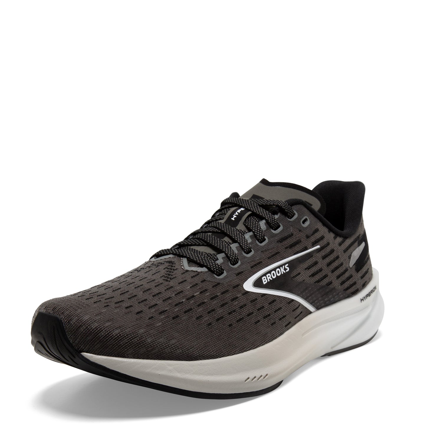 Peltz Shoes Women's Brooks Hyperion Running Shoe Gunmetal/Black/White 120396 1B 008