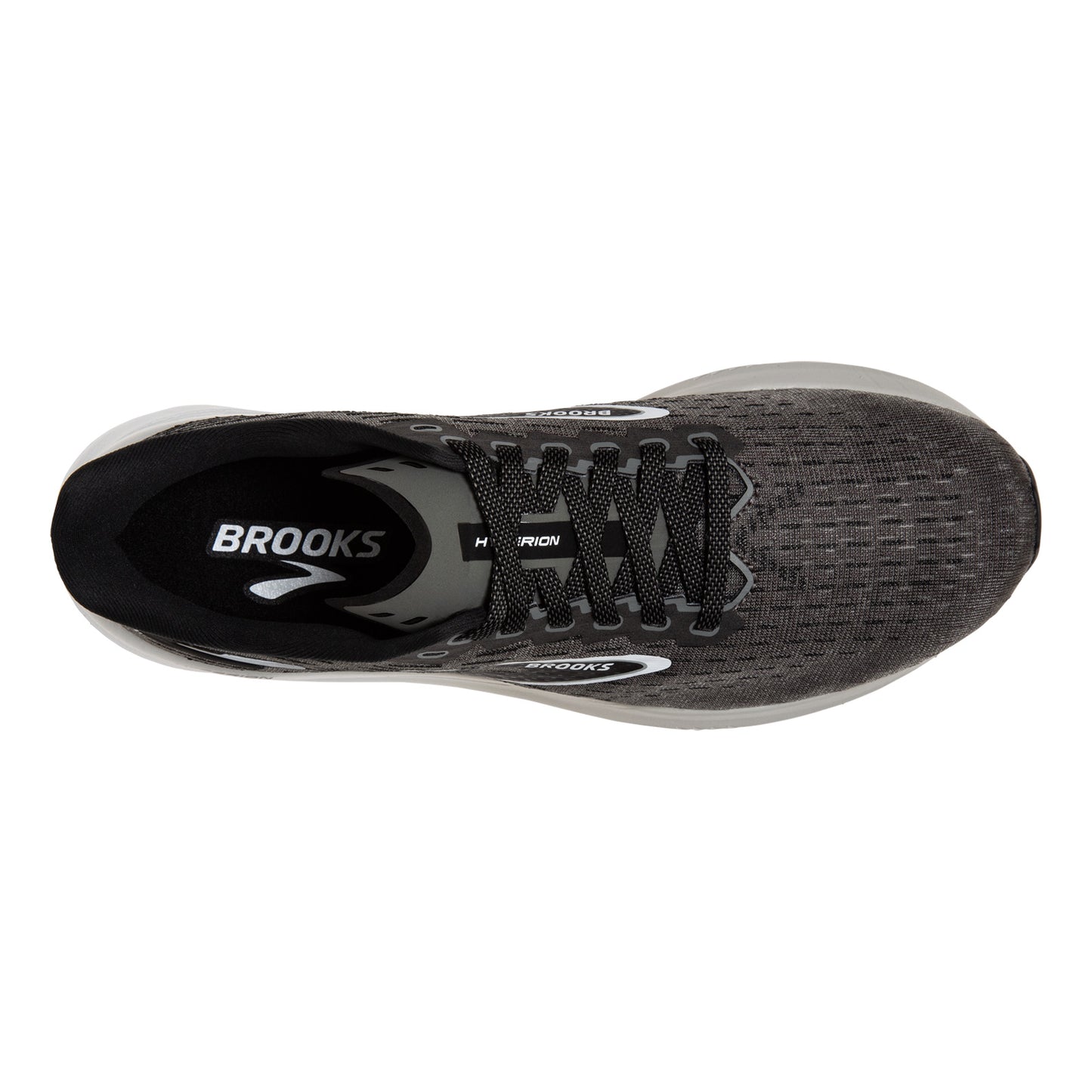 Peltz Shoes Women's Brooks Hyperion Running Shoe Gunmetal/Black/White 120396 1B 008