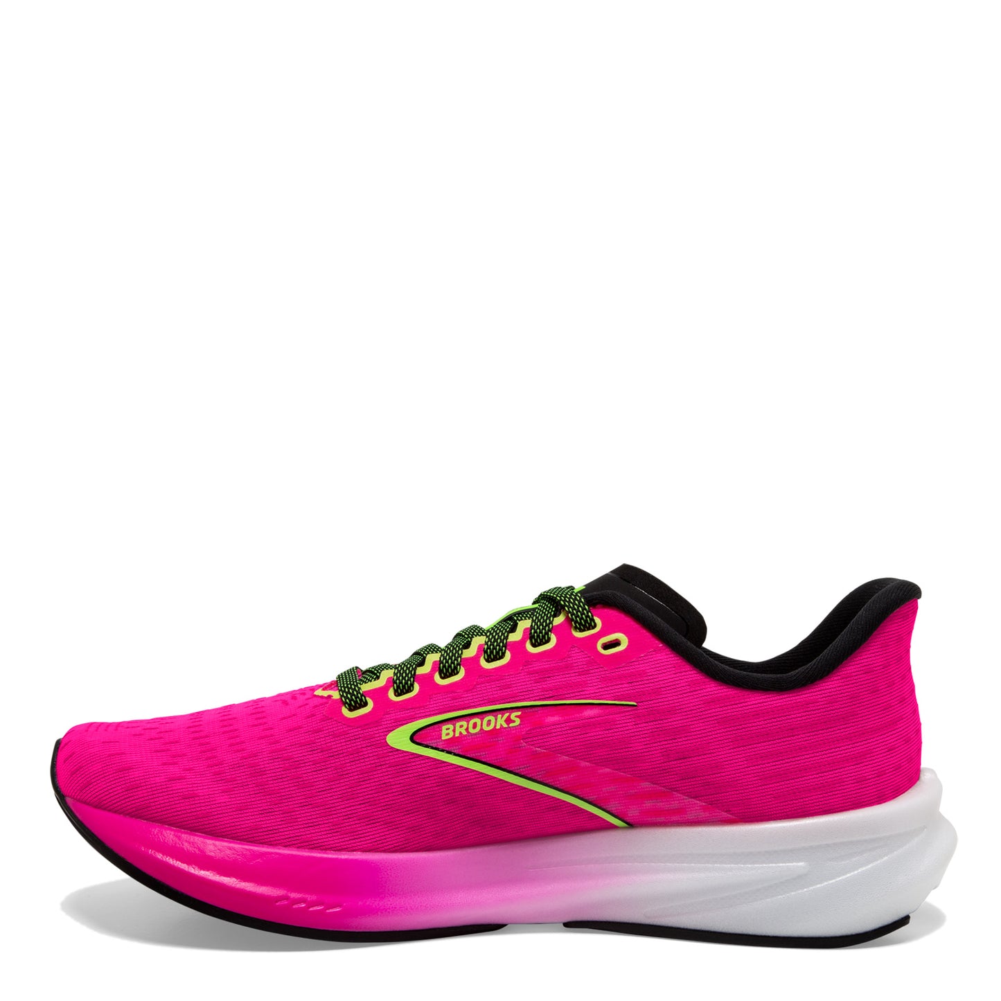 Peltz Shoes Women's Brooks Hyperion Running Shoe Pink Glo/Green/Black 120396 1B 661