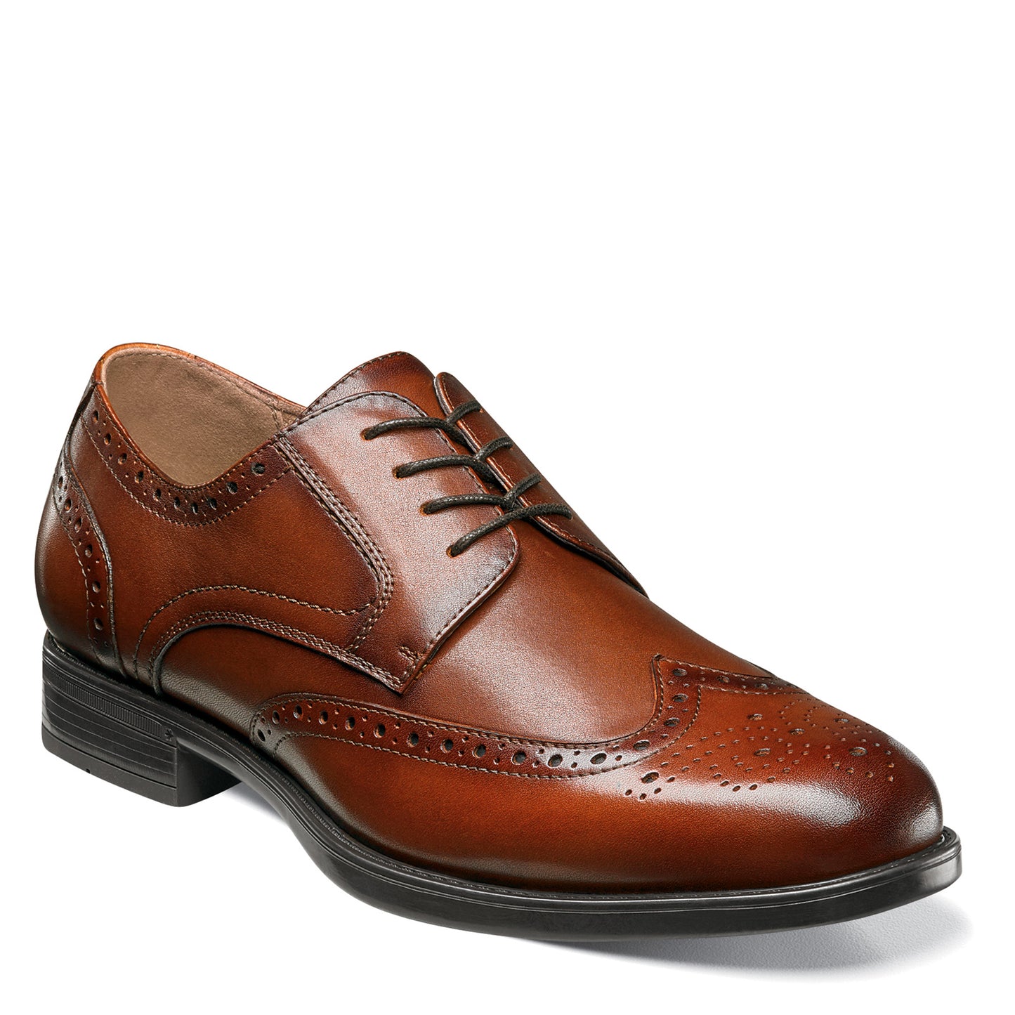 Peltz Shoes Men's Florsheim Midtown WingtipToe Oxford COGNAC 12139-221