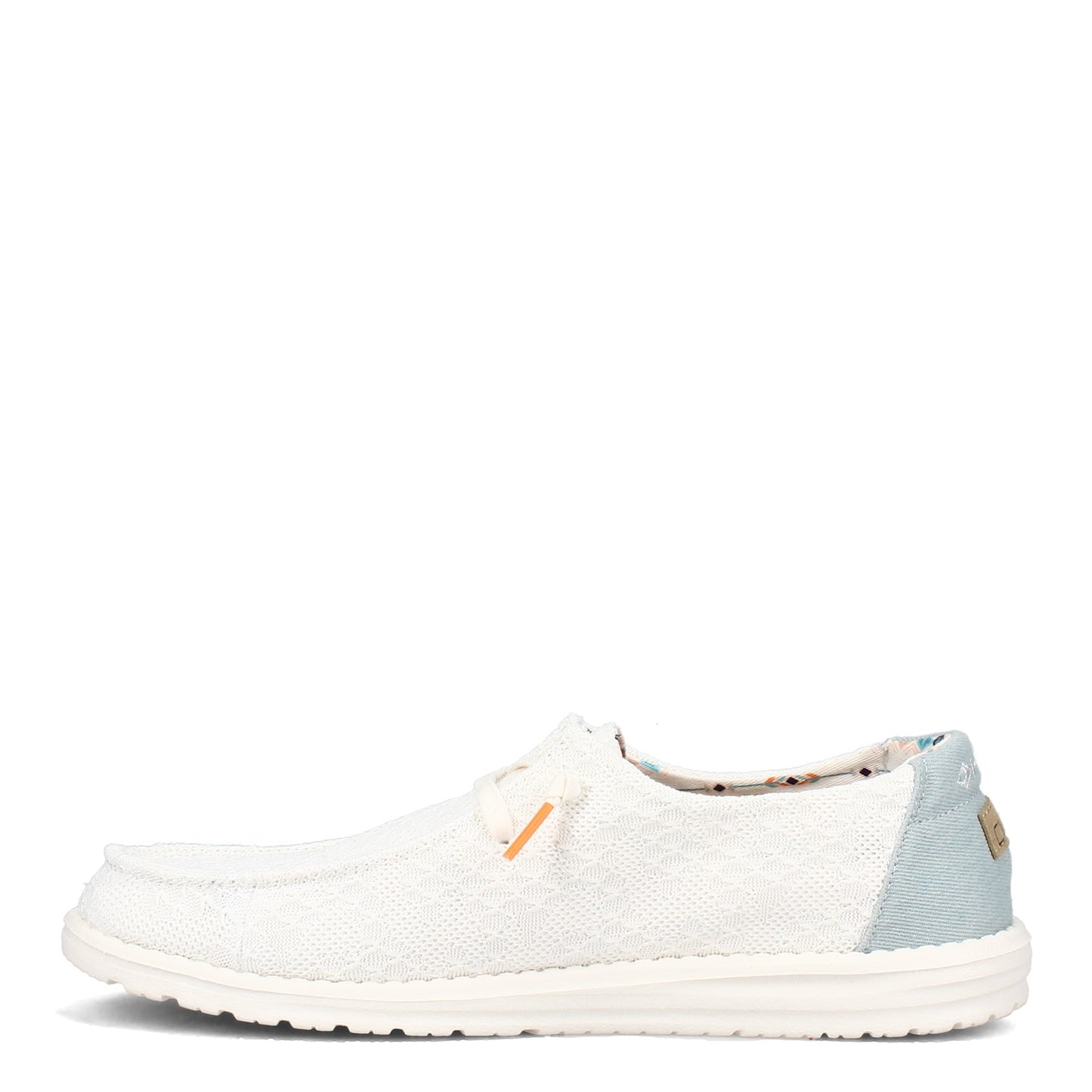 Peltz Shoes Women's Hey Dude Wendy Boho Slip-On WHITE CROCHET 121410164