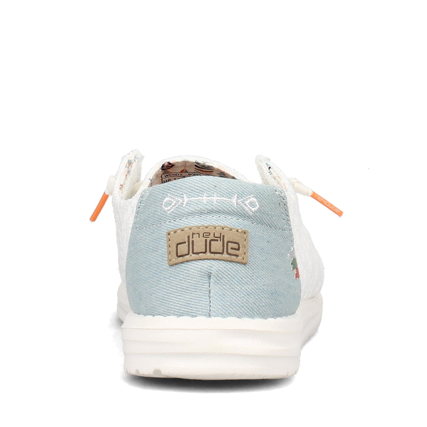 Peltz Shoes Women's Hey Dude Wendy Boho Slip-On WHITE CROCHET 121410164