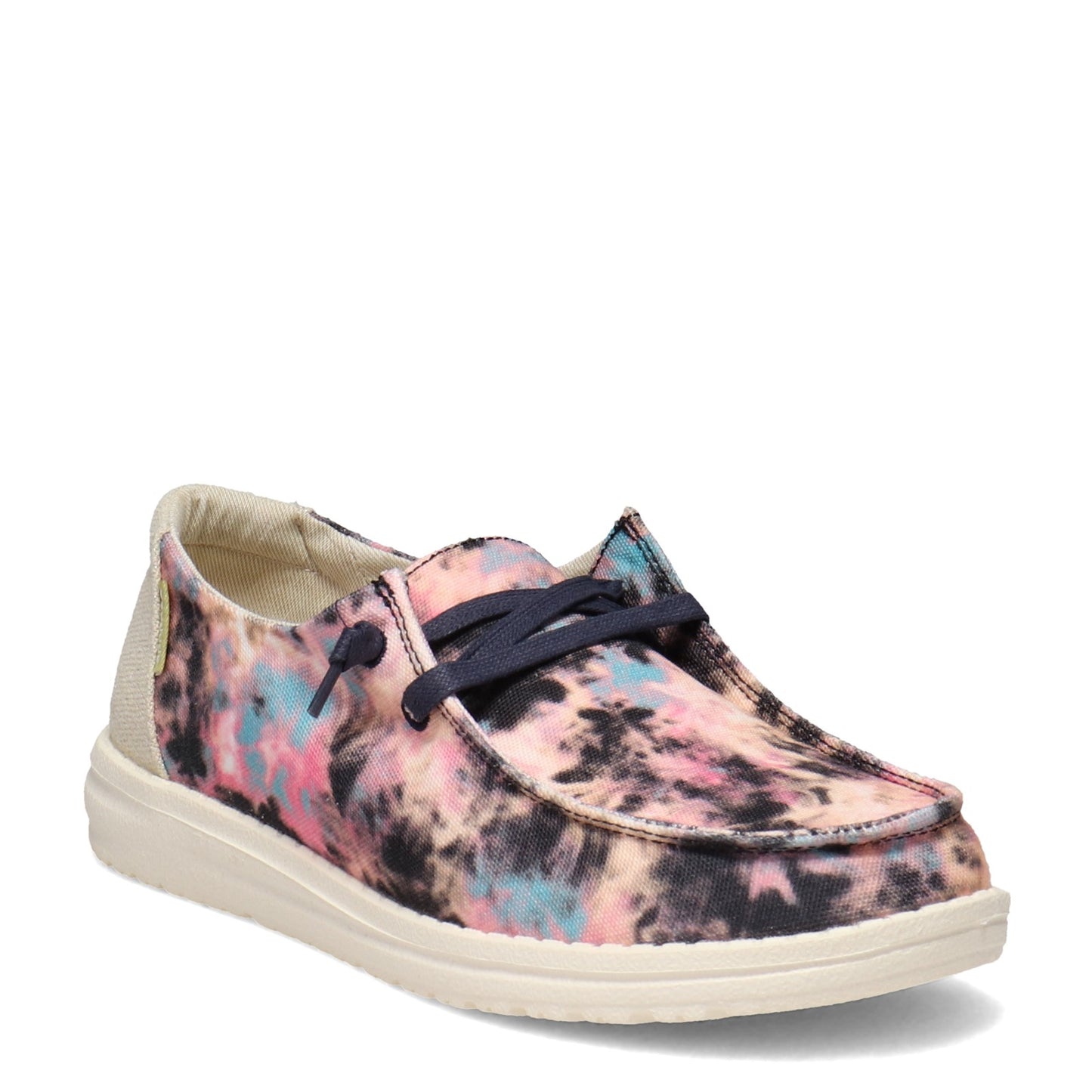 Peltz Shoes Women's Hey Dude Wendy Slip-On NAVY PINK TIE DYE 121415043