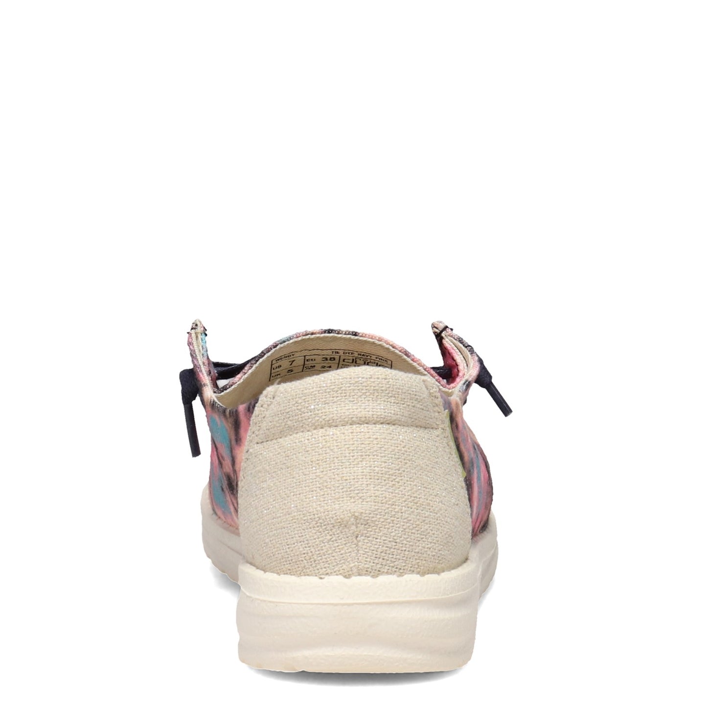 Peltz Shoes Women's Hey Dude Wendy Slip-On NAVY PINK TIE DYE 121415043