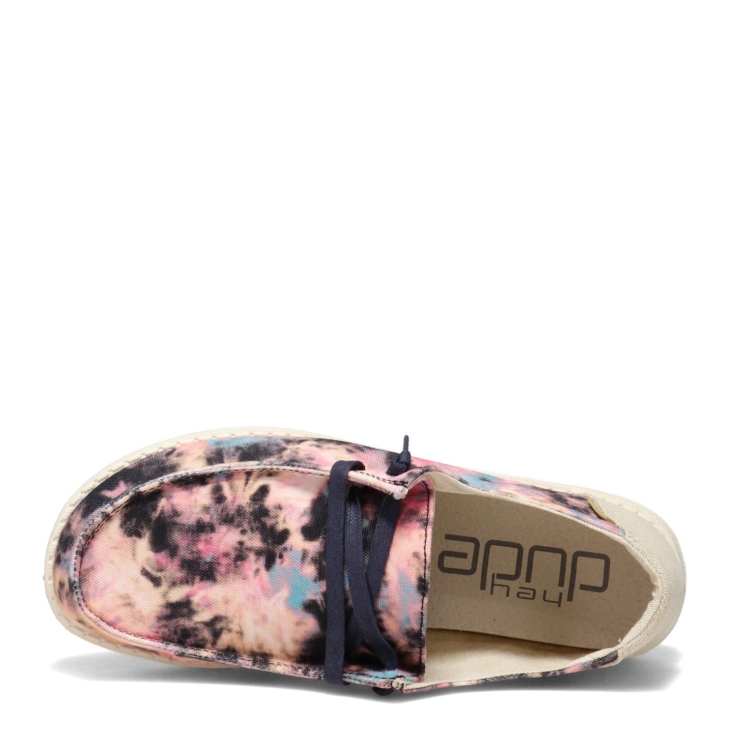 Peltz Shoes Women's Hey Dude Wendy Slip-On NAVY PINK TIE DYE 121415043