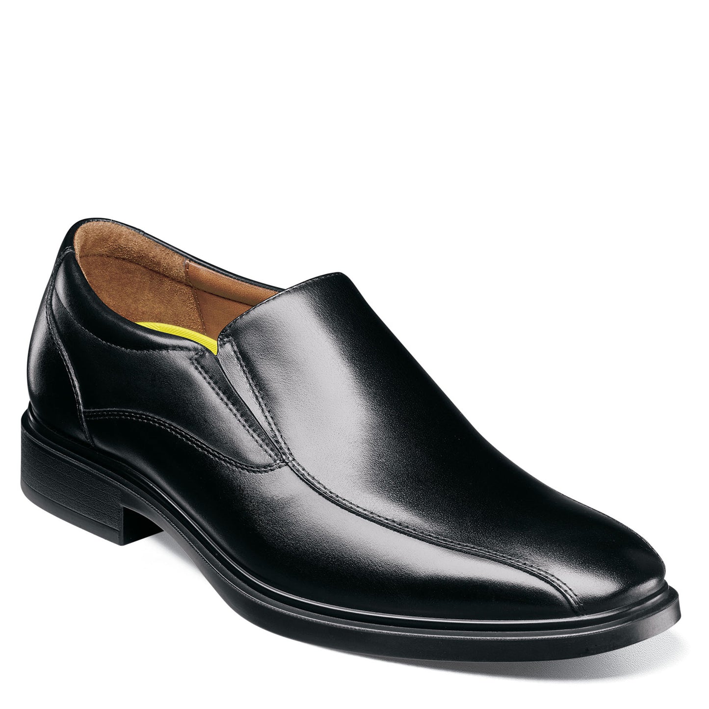 Peltz Shoes Men's Florsheim Forecast Bike Toe Slip-On BLACK 12189-001