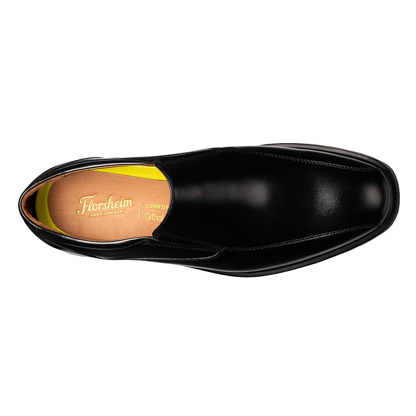 Peltz Shoes Men's Florsheim Forecast Bike Toe Slip-On BLACK 12189-001