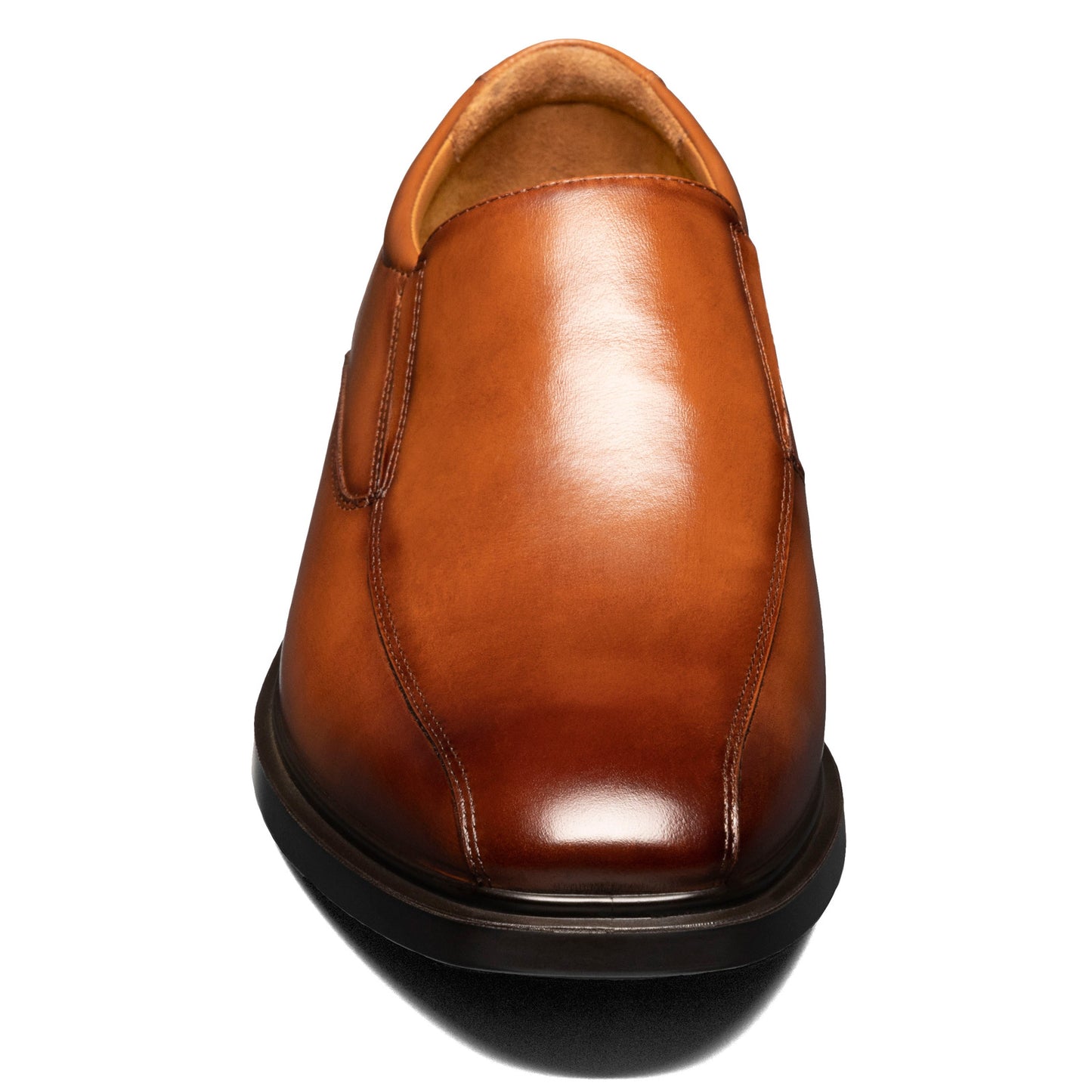 Peltz Shoes Men's Florsheim Forecast Bike Toe Slip-On COGNAC 12189-221