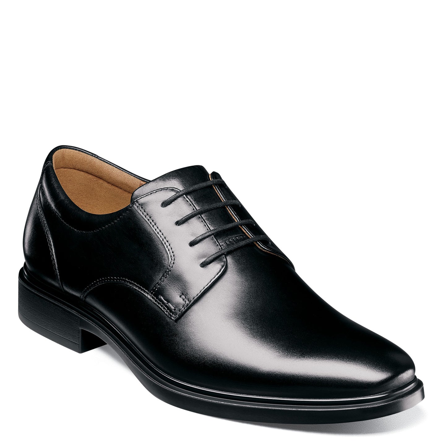 Peltz Shoes Men's Florsheim Forecast Plain Toe Oxford BLACK 12190-001