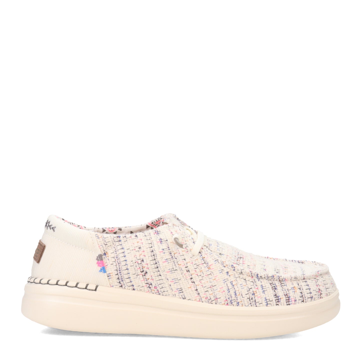 Peltz Shoes Women's Hey Dude Wendy Rise Slip-On OFF WHITE MULTI 121940213