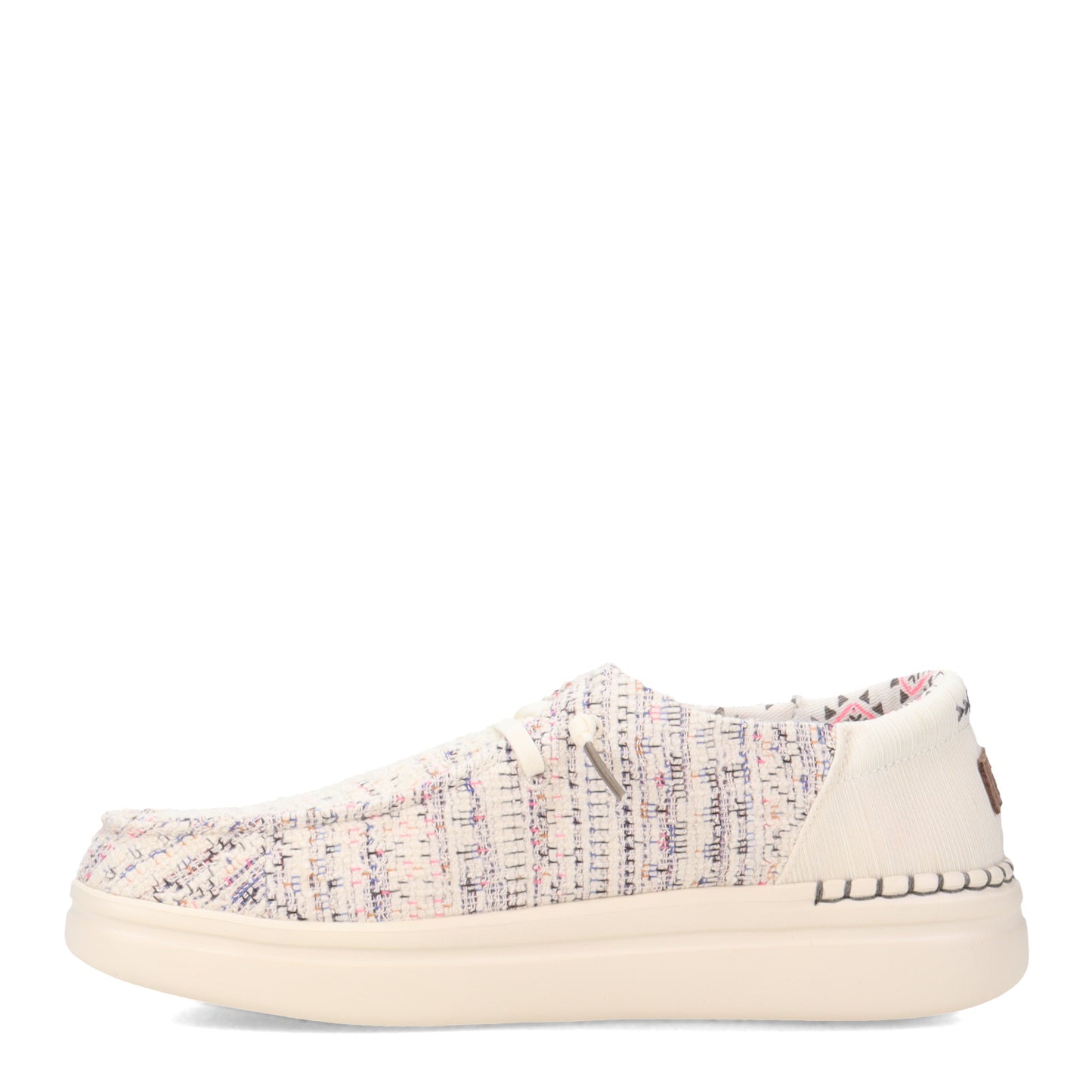 Peltz Shoes Women's Hey Dude Wendy Rise Slip-On OFF WHITE MULTI 121940213