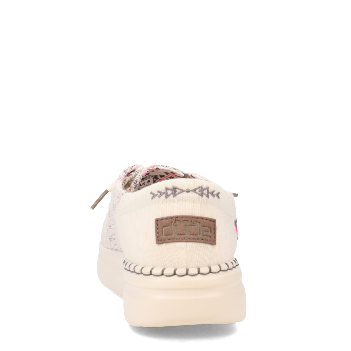 Peltz Shoes Women's Hey Dude Wendy Rise Slip-On OFF WHITE MULTI 121940213
