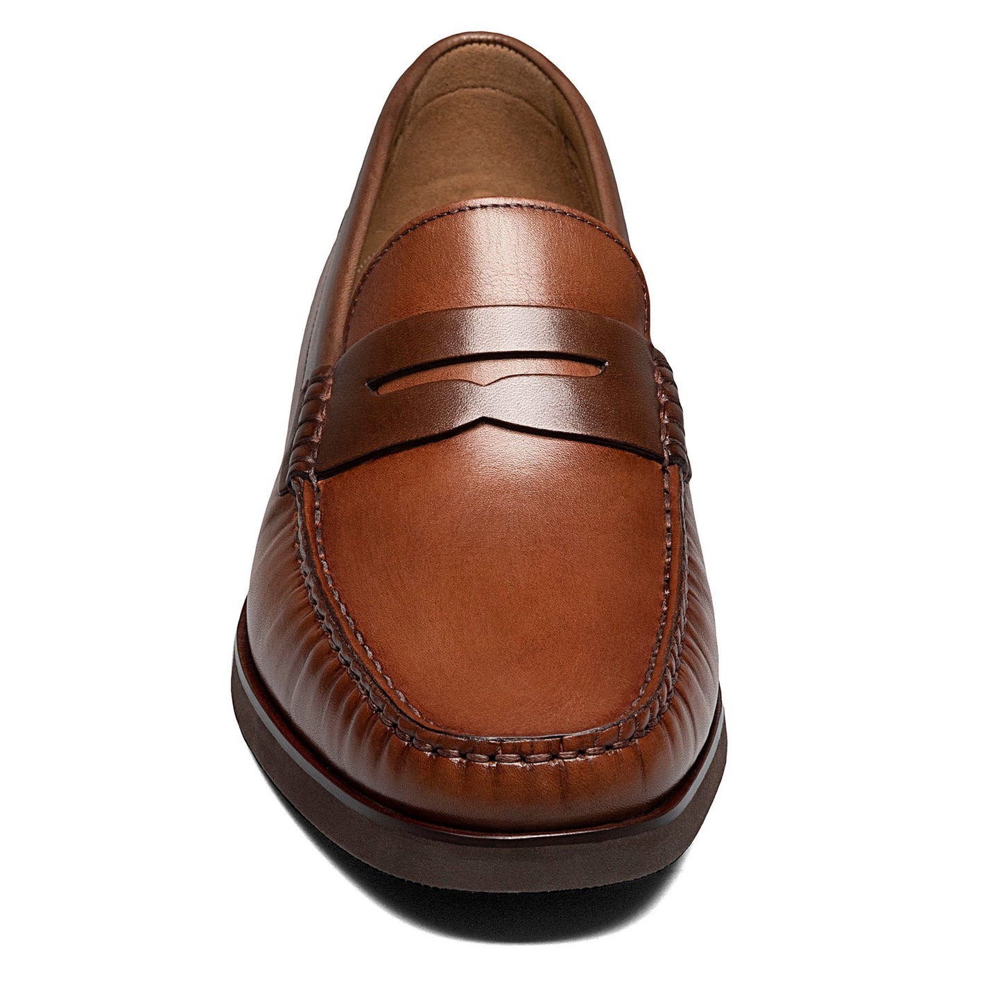 Peltz Shoes Men's Florsheim Berkley Flex Penny Loafer COGNAC 12195-229