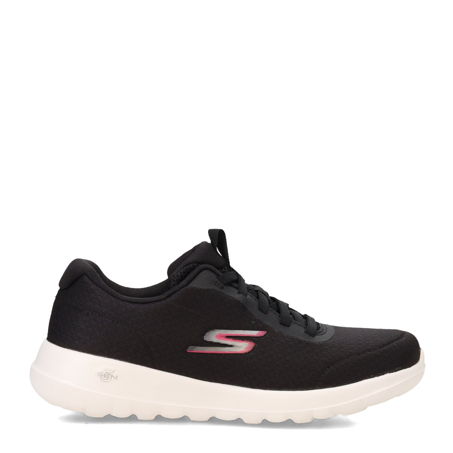 Peltz Shoes Women's Skechers GOwalk Joy - Ecstatic Walking Shoe BLACK WHITE 124094-BKW