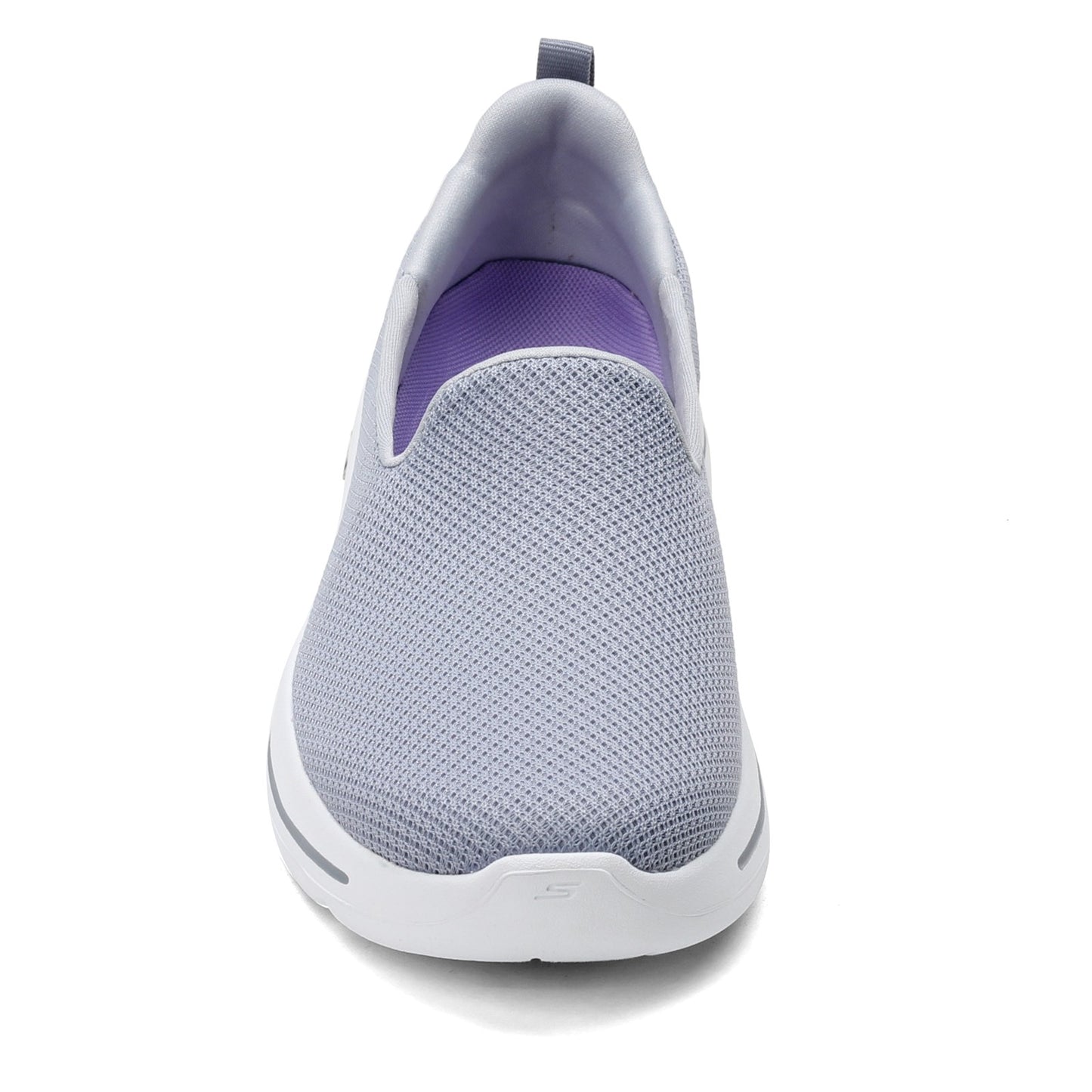 Peltz Shoes Women's Skechers GOwalk Arch Fit - Grateful Slip-On GRAY LAVENDER 124401-GYLV