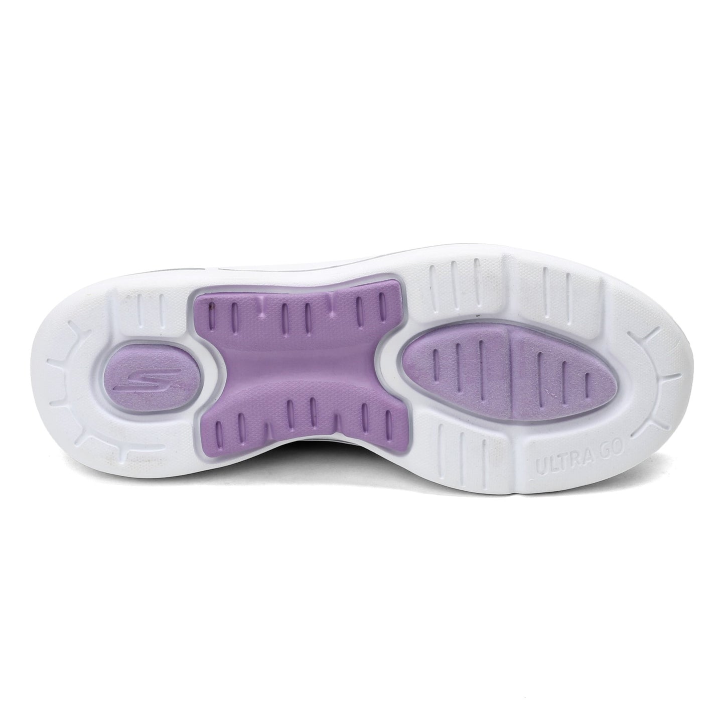 Peltz Shoes Women's Skechers GOwalk Arch Fit - Grateful Slip-On GRAY LAVENDER 124401-GYLV