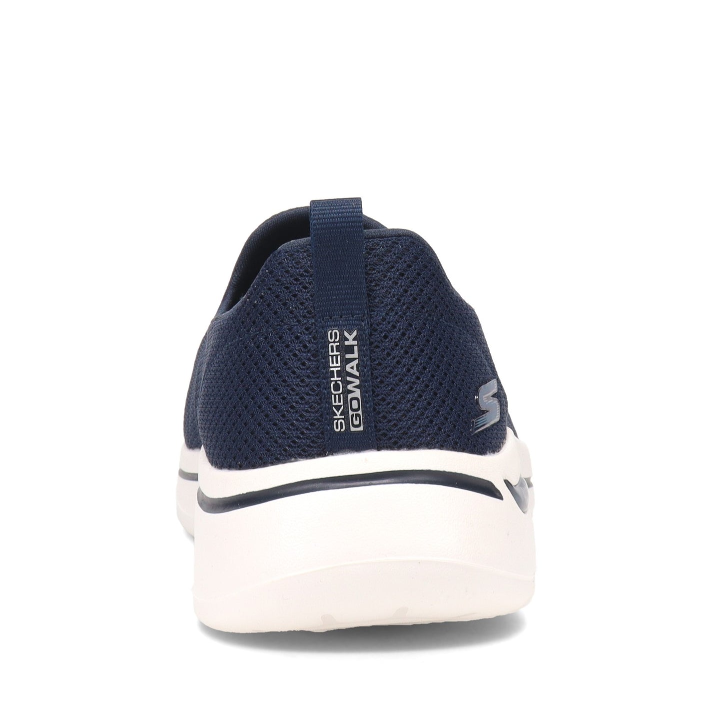 Peltz Shoes Women's Skechers GOwalk Arch Fit - Grateful Slip-On NAVY WHITE 124401-NVW