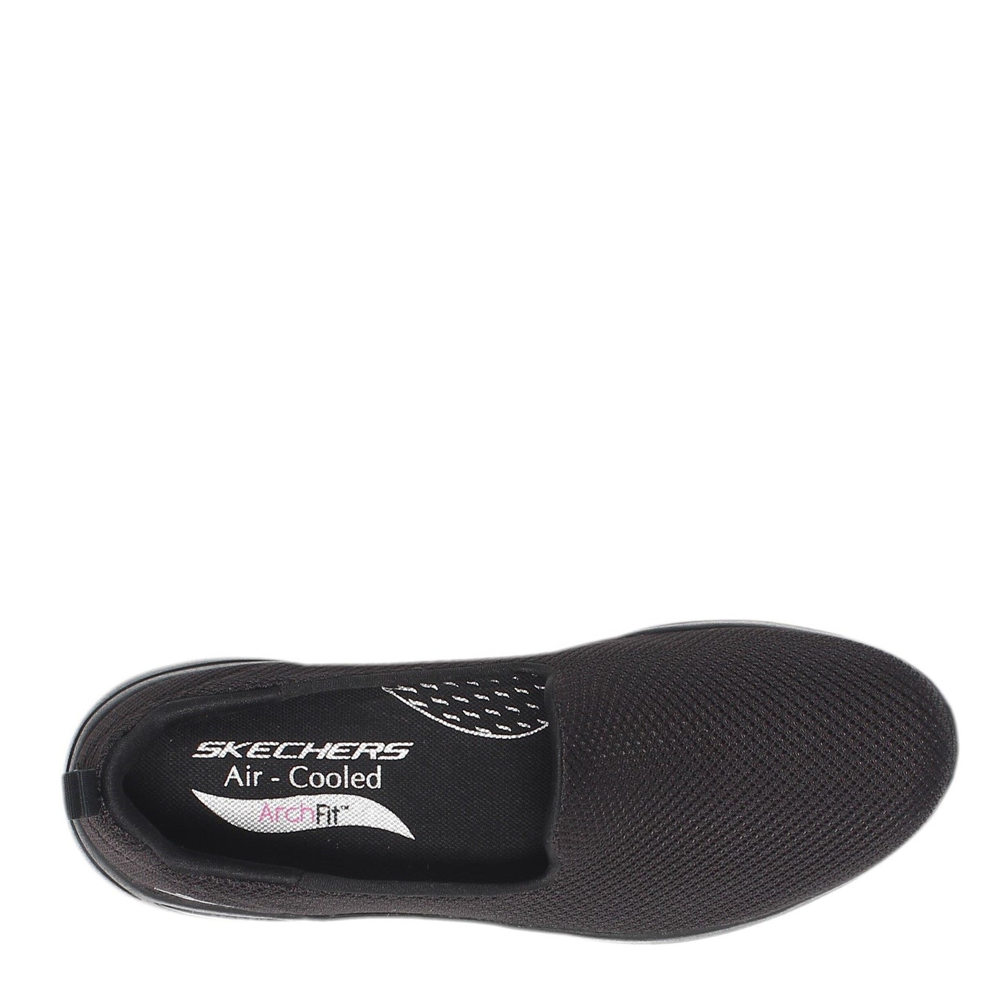 Peltz Shoes Women's Skechers GOwalk Arch Fit - Grateful Slip-On - Wide Width SOLID BLACK 124401W-BBK