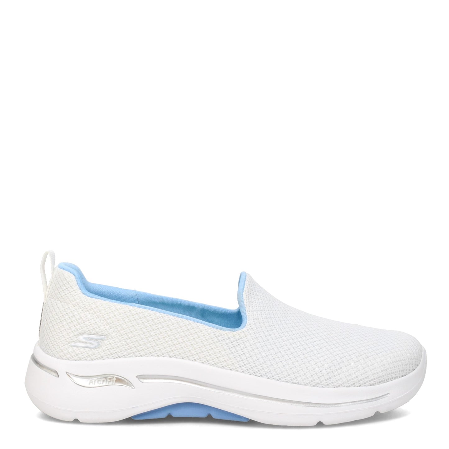 Peltz Shoes Women's Skechers GOwalk Arch Fit - Grateful Slip-On WHITE 124401-WLBL