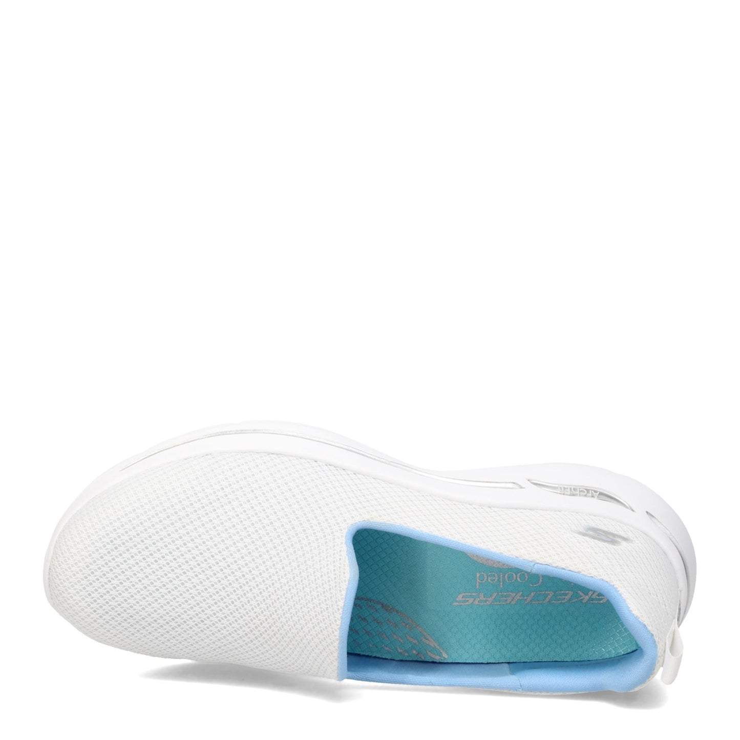 Peltz Shoes Women's Skechers GOwalk Arch Fit - Grateful Slip-On WHITE 124401-WLBL
