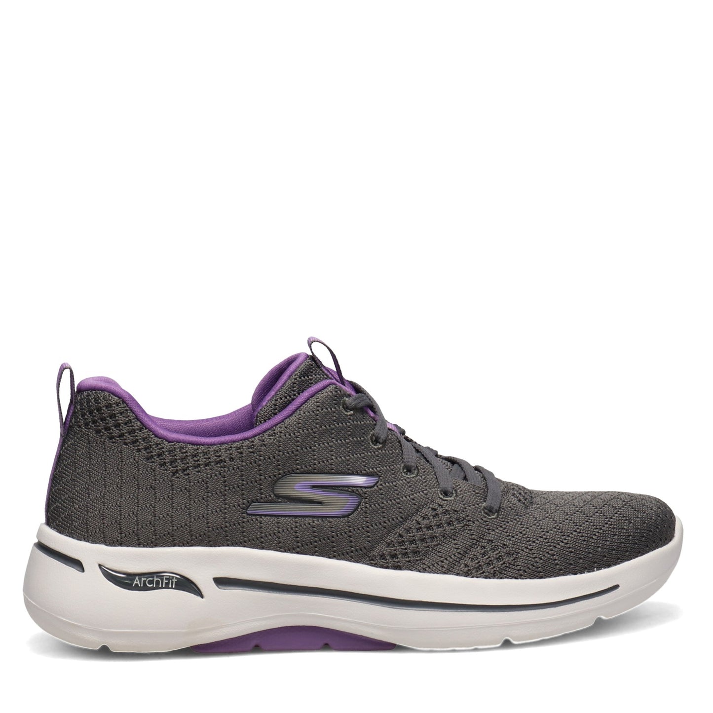 Peltz Shoes Women's Skechers GOwalk Arch Fit - Unify Sneaker GRAY LAVENDER 124403-GYLV