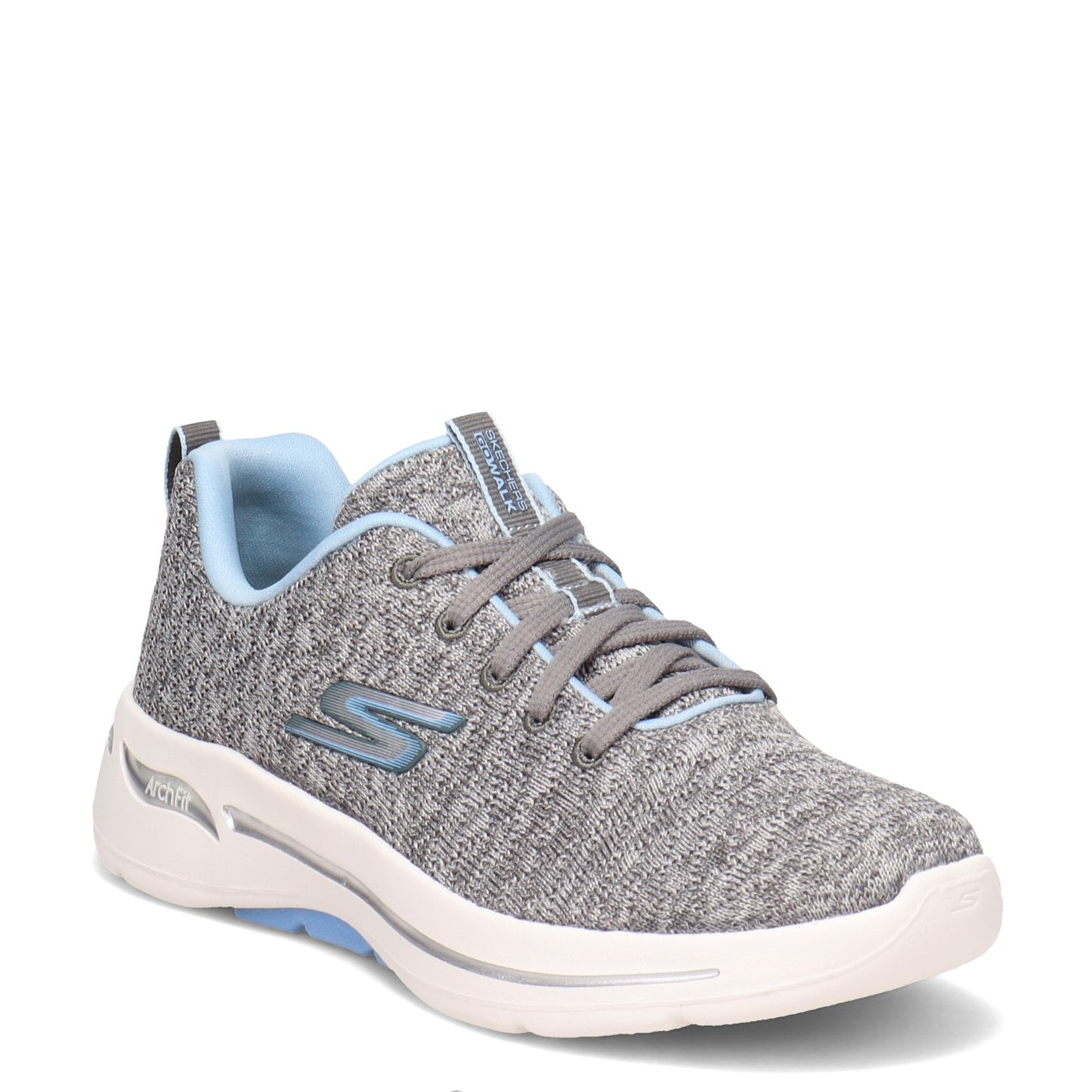 Peltz Shoes Women's Skechers GOwalk Arch Fit - Glee Sneaker GREY BLUE 124410-CCLB
