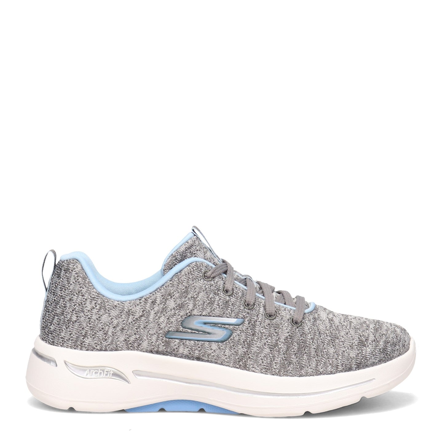 Peltz Shoes Women's Skechers GOwalk Arch Fit - Glee Sneaker GREY BLUE 124410-CCLB