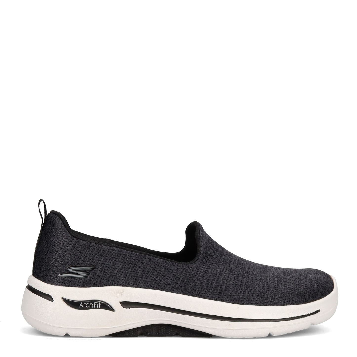 Peltz Shoes Women's Skechers GOwalk Arch Fit - Grateful Slip-On BLACK / WHITE 124480-BKW