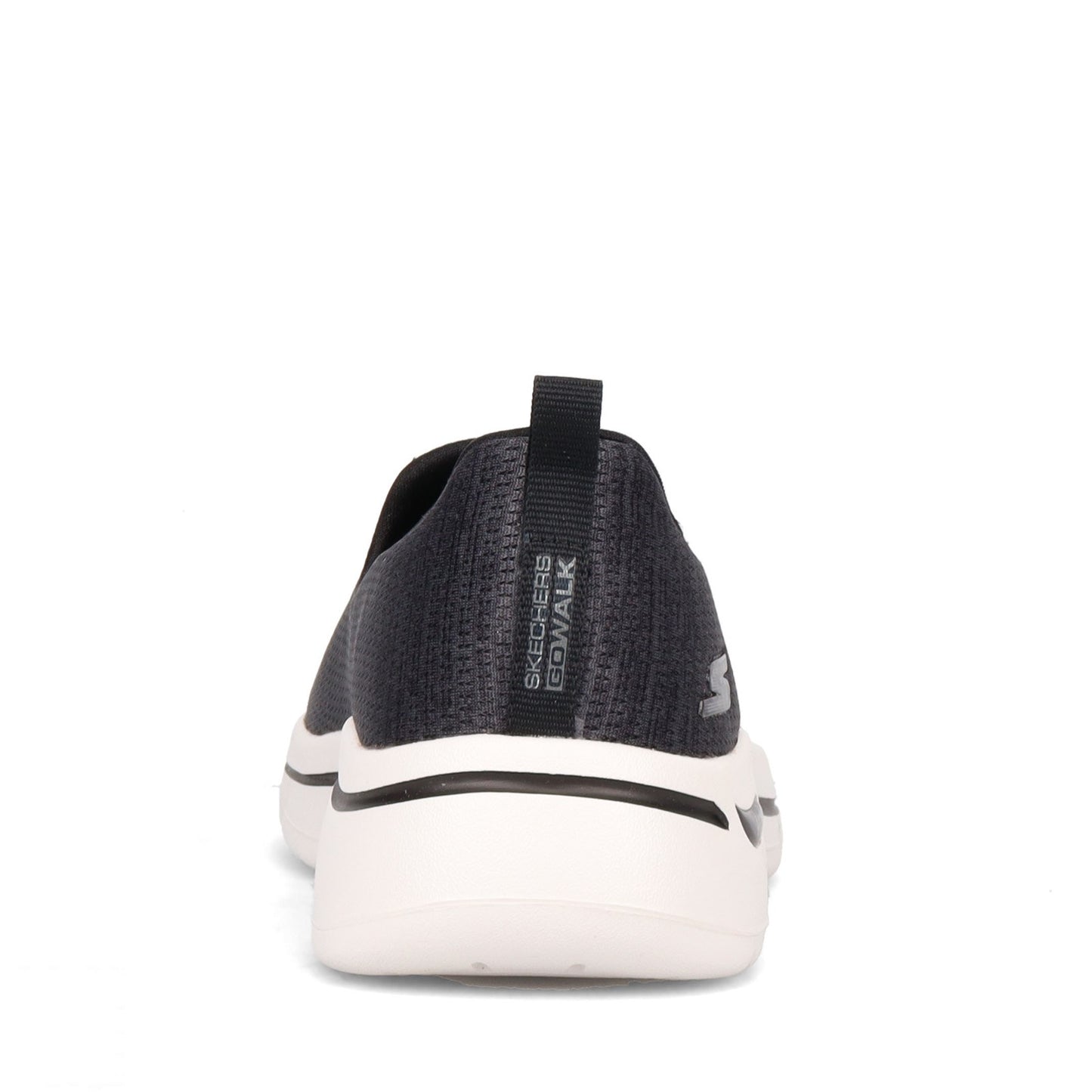Peltz Shoes Women's Skechers GOwalk Arch Fit - Grateful Slip-On BLACK / WHITE 124480-BKW