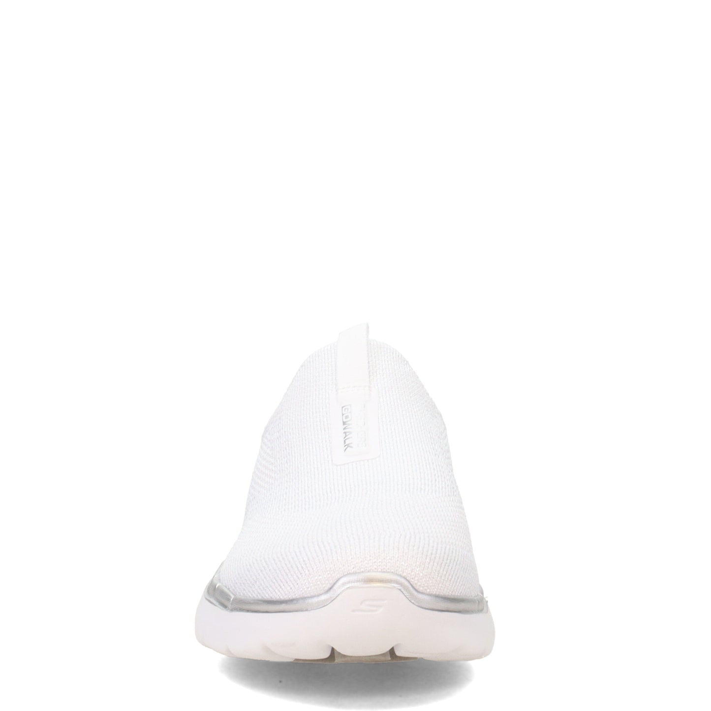 Peltz Shoes Women's Skechers GOwalk 6 - Glimmering Slip-On WHITE 124502-WHT
