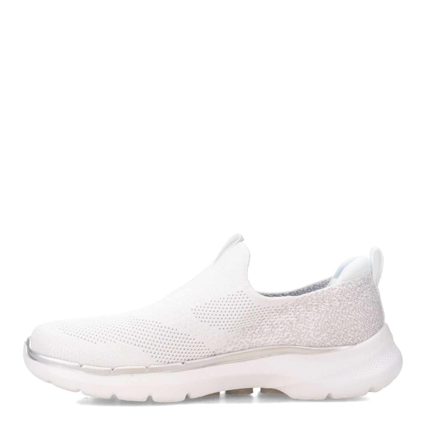 Peltz Shoes Women's Skechers GOwalk 6 - Glimmering Slip-On WHITE 124502-WHT