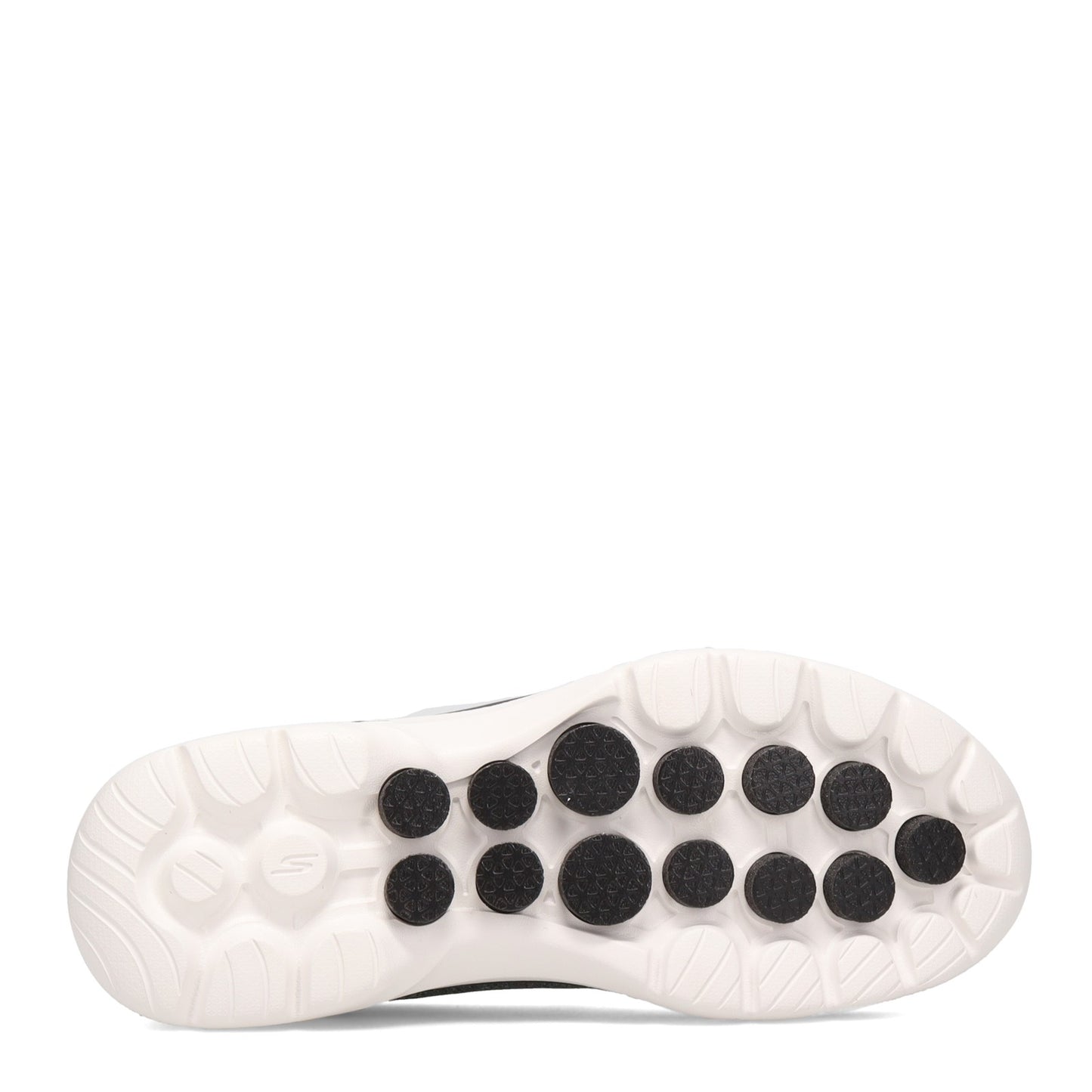 Peltz Shoes Women's Skechers GOwalk 6 - Grand Horizon Slip-On BLACK / WHITE 124507-BKW