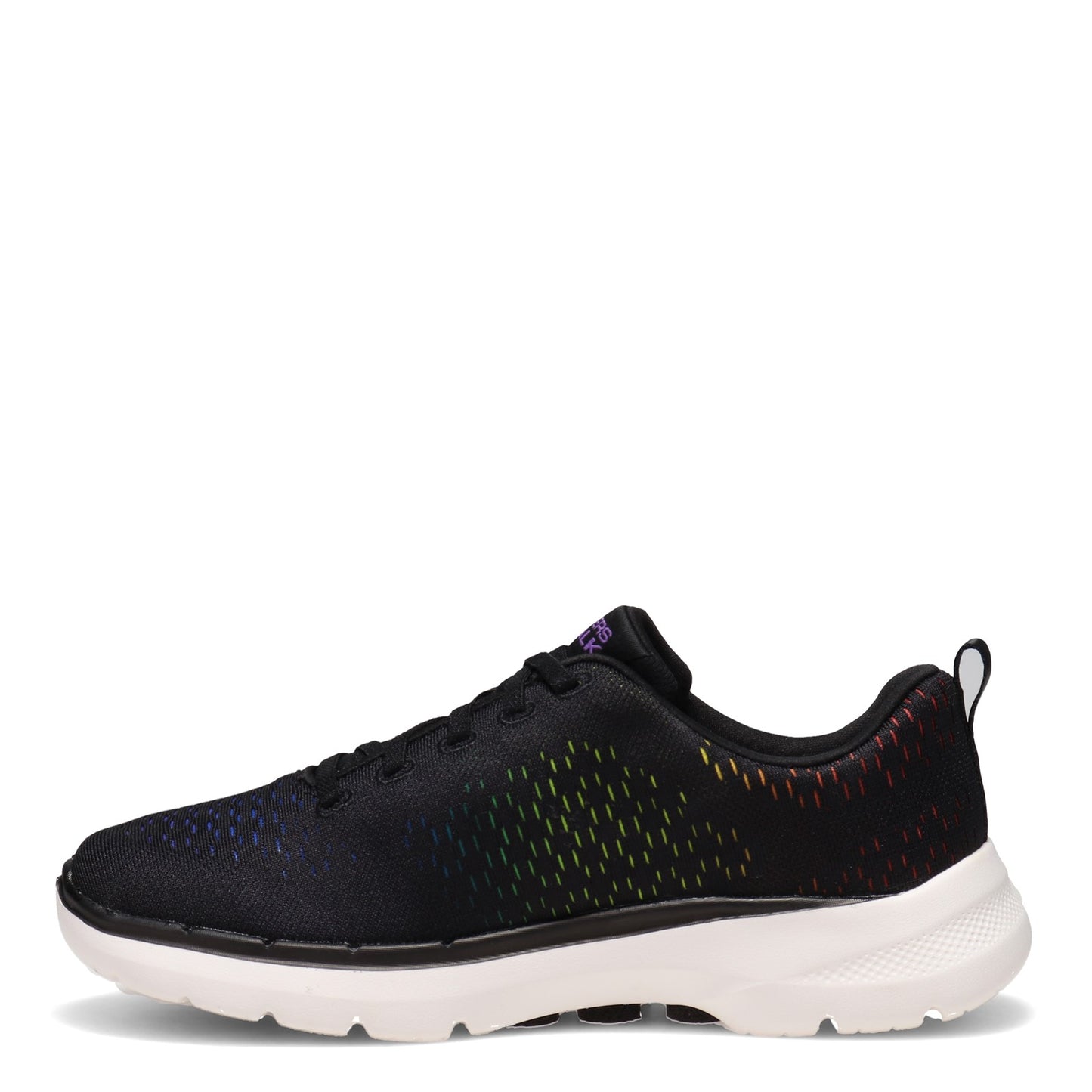 Peltz Shoes Women's Skechers GOwalk 6 - Vibrant Energy Sneaker BLACK MULTI 124520-BKMT