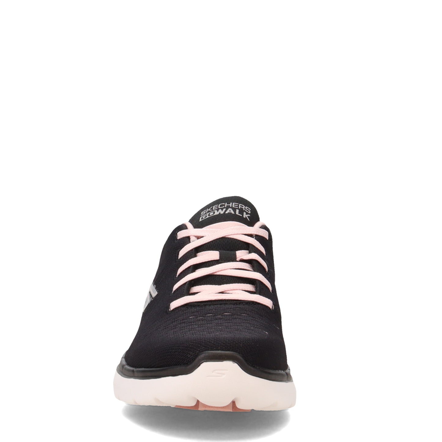 Peltz Shoes Women's Skechers GO WALK 6 - Adora Walking Shoe BLACK PINK 124524-BKLP
