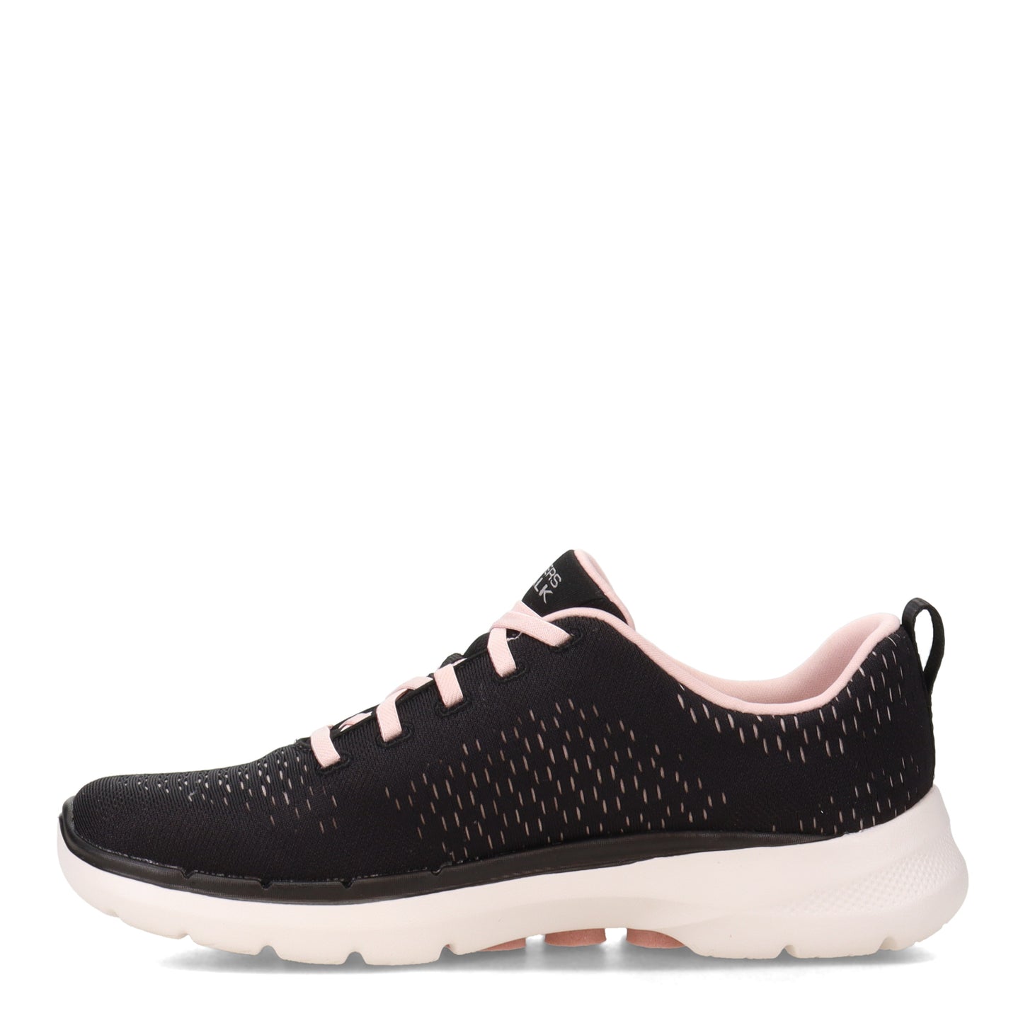 Peltz Shoes Women's Skechers GO WALK 6 - Adora Walking Shoe BLACK PINK 124524-BKLP