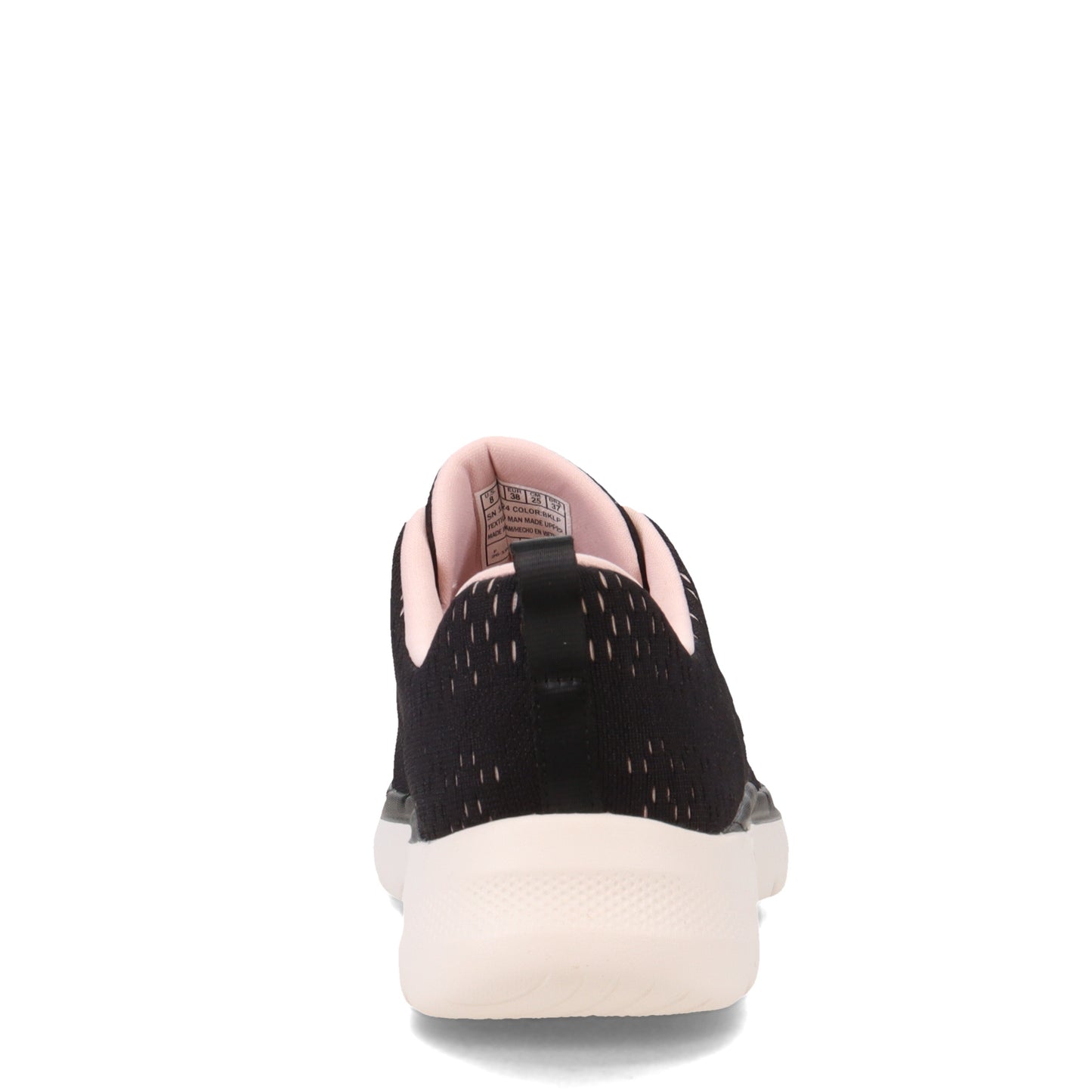 Peltz Shoes Women's Skechers GO WALK 6 - Adora Walking Shoe BLACK PINK 124524-BKLP