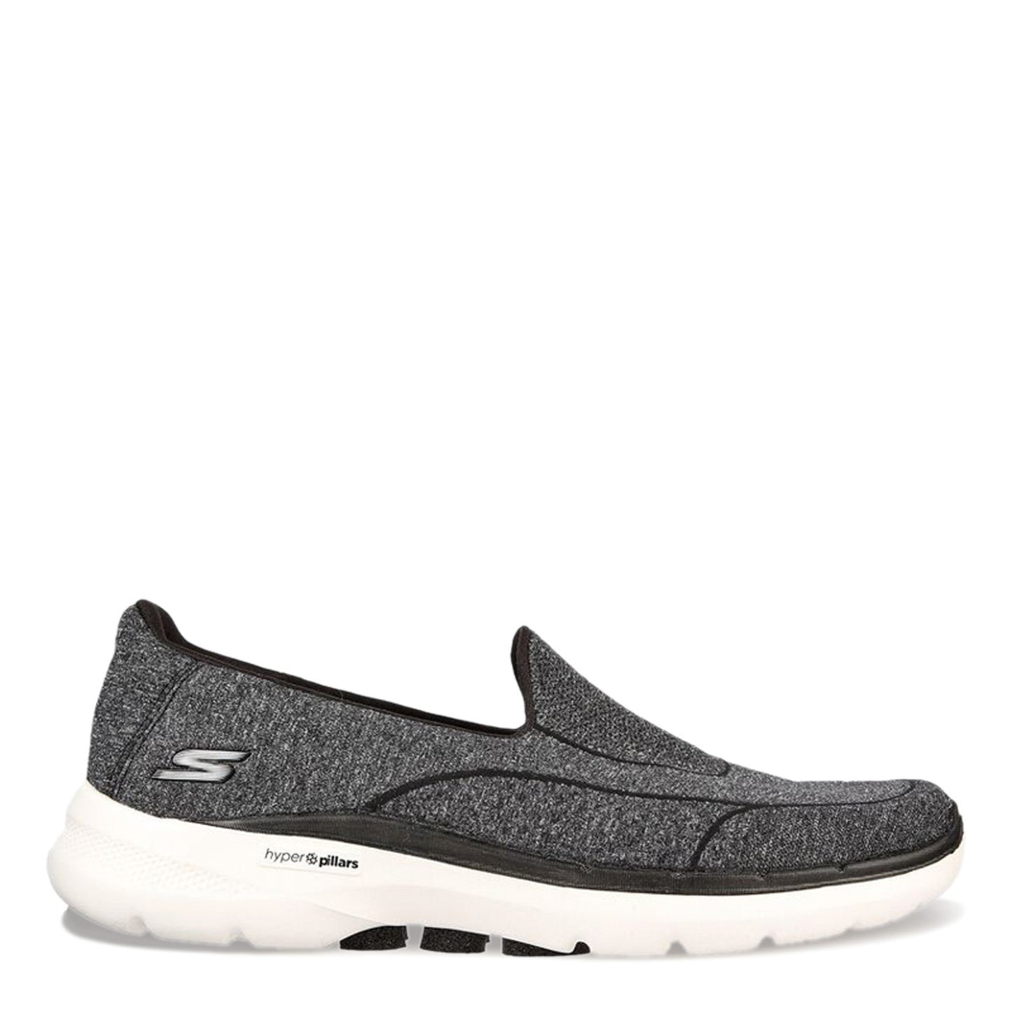 Peltz Shoes Women's Skechers GO WALK 6 - Carice Sneaker BLACK WHITE 124541-BKW