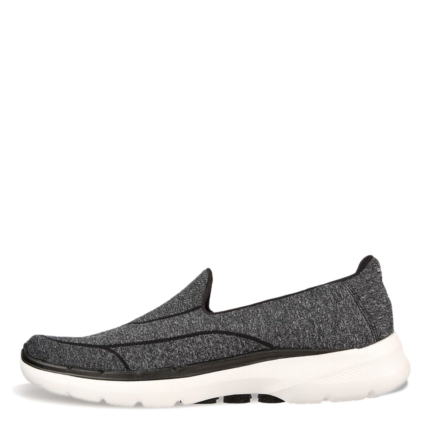 Peltz Shoes Women's Skechers GO WALK 6 - Carice Sneaker BLACK WHITE 124541-BKW