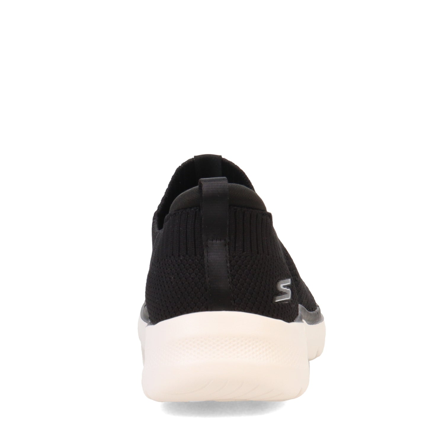Peltz Shoes Women's Skechers GO WALK 6 - Stunning View Sneaker - Wide Width BLACK WHITE 124557W-BKW