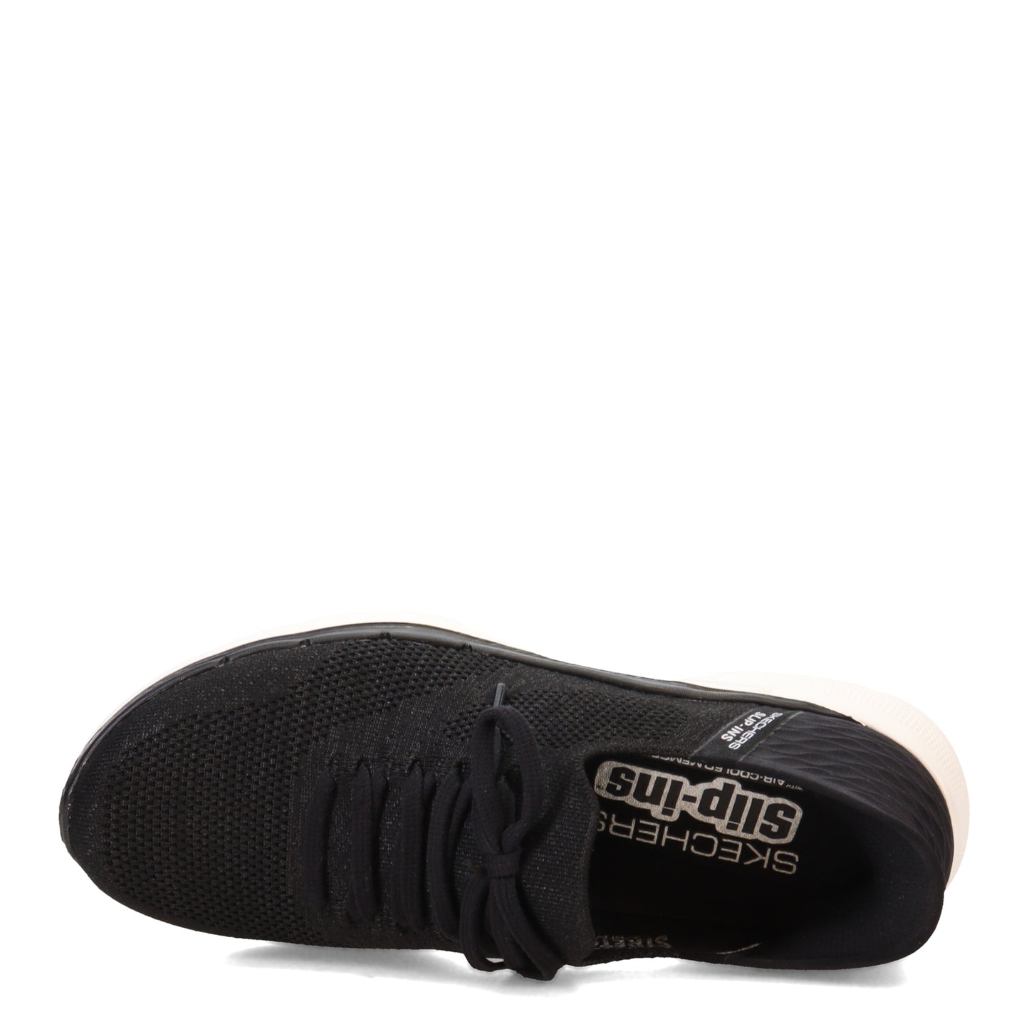 Peltz Shoes Women's Skechers Slip-ins: GO WALK 6 - Lovely Day Sneaker BLACK / WHITE 124568-BKW