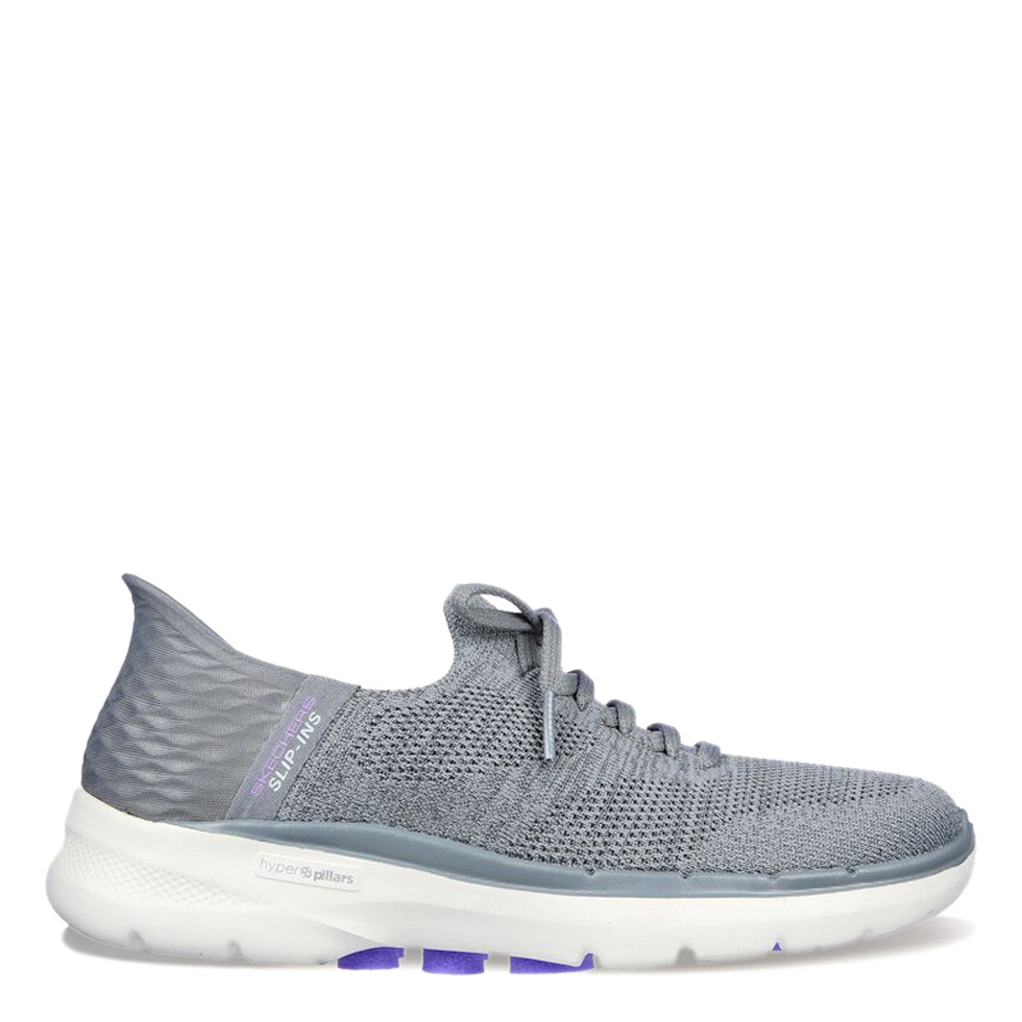 Peltz Shoes Women's Skechers Slip-ins: GO WALK 6 - Lovely Day Sneaker GREY 124568-GYLV