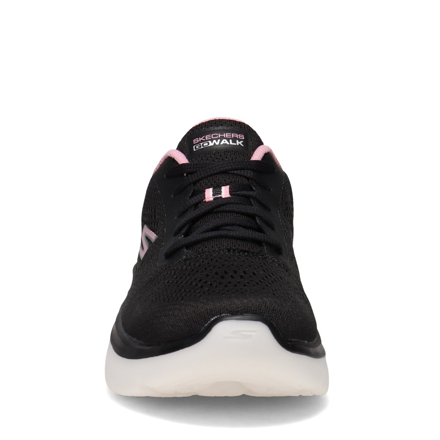 Peltz Shoes Women's Skechers GOwalk Hyper Burst Walking Shoe BLACK PINK 124578-BKPK